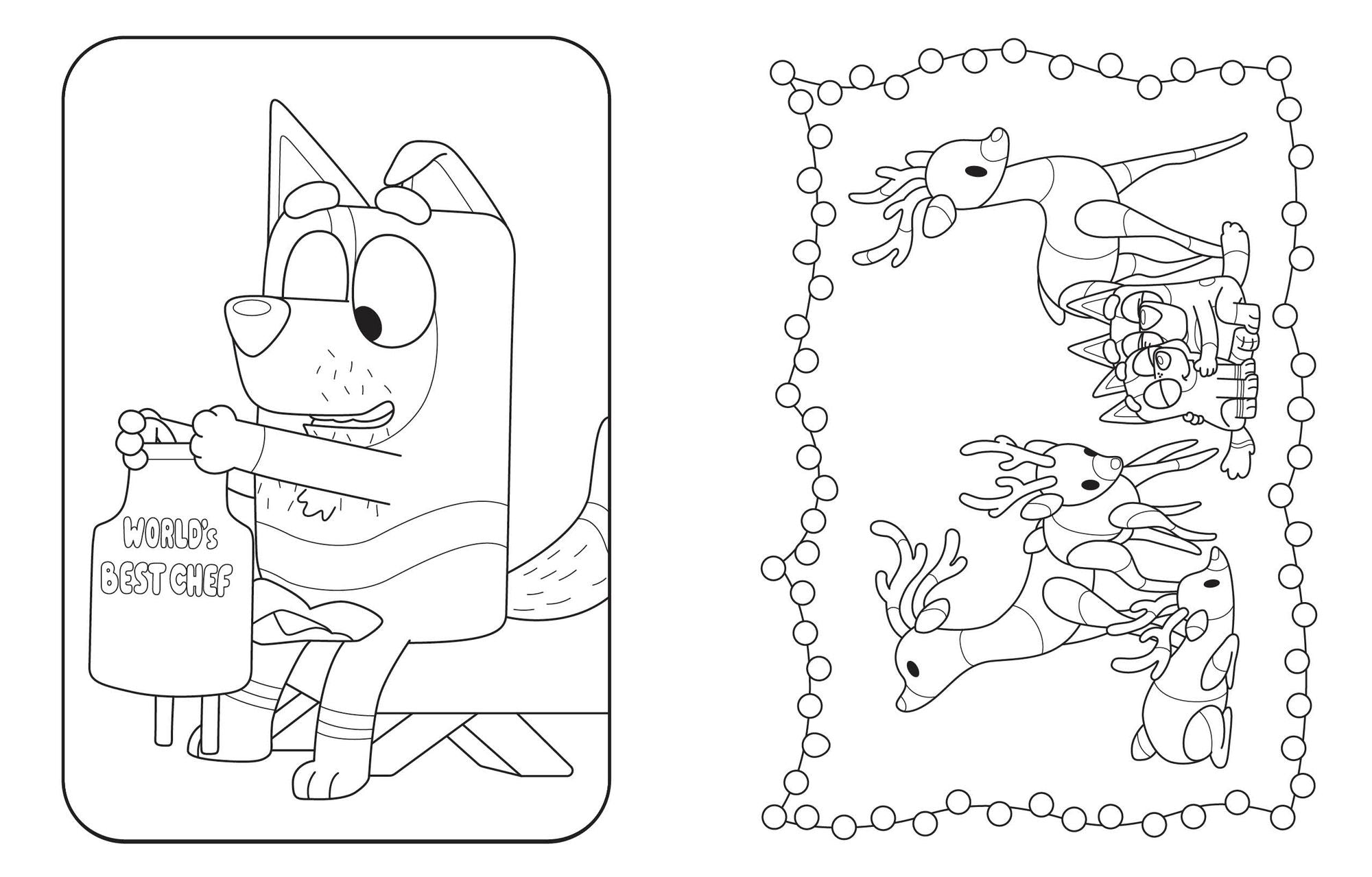 Bluey: Merry Christmas: A Coloring Book