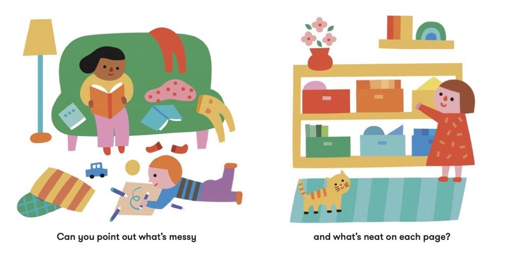 Messy or Neat?: A Lift-the-Flap Book: A Home Edit Board Book for Kids