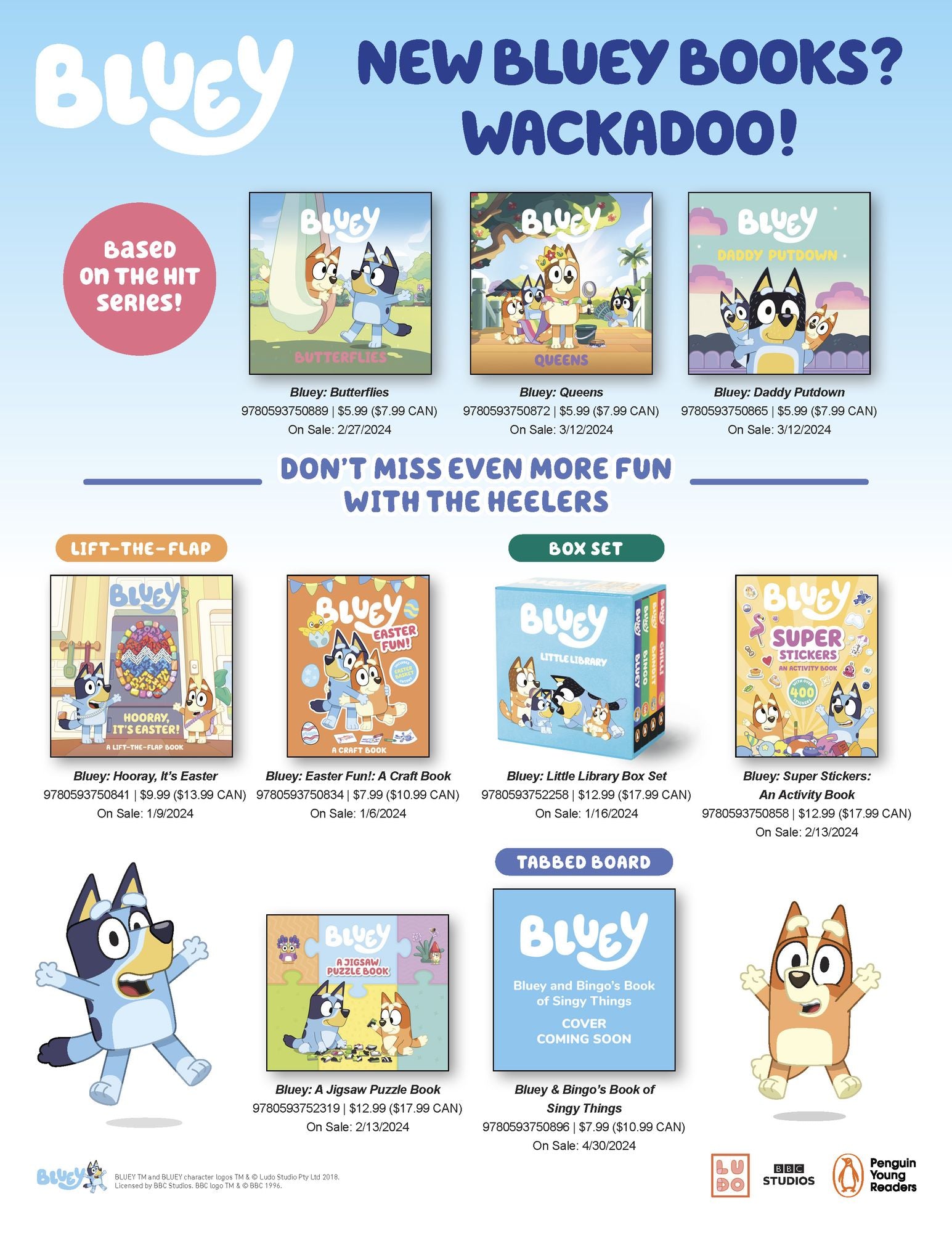 Bluey and Bingo's Book of Singy Things: A Tabbed Board Book