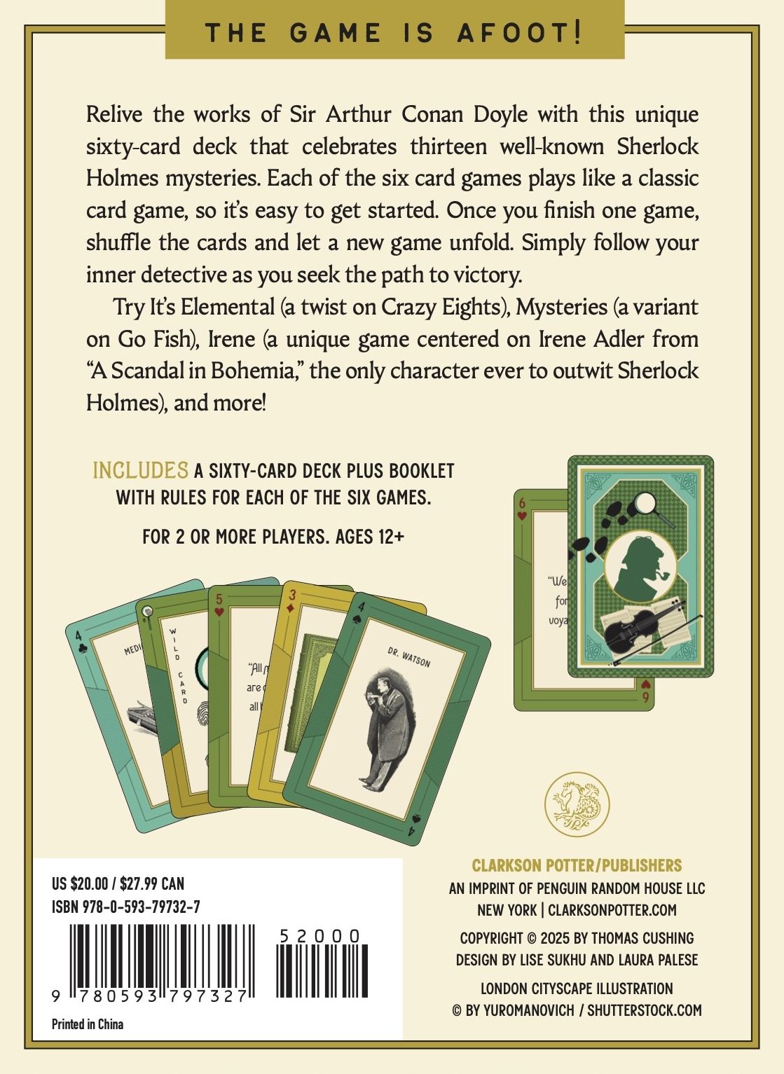 The Great Sherlock Deck: A Set of Holmes-Inspired Card Games