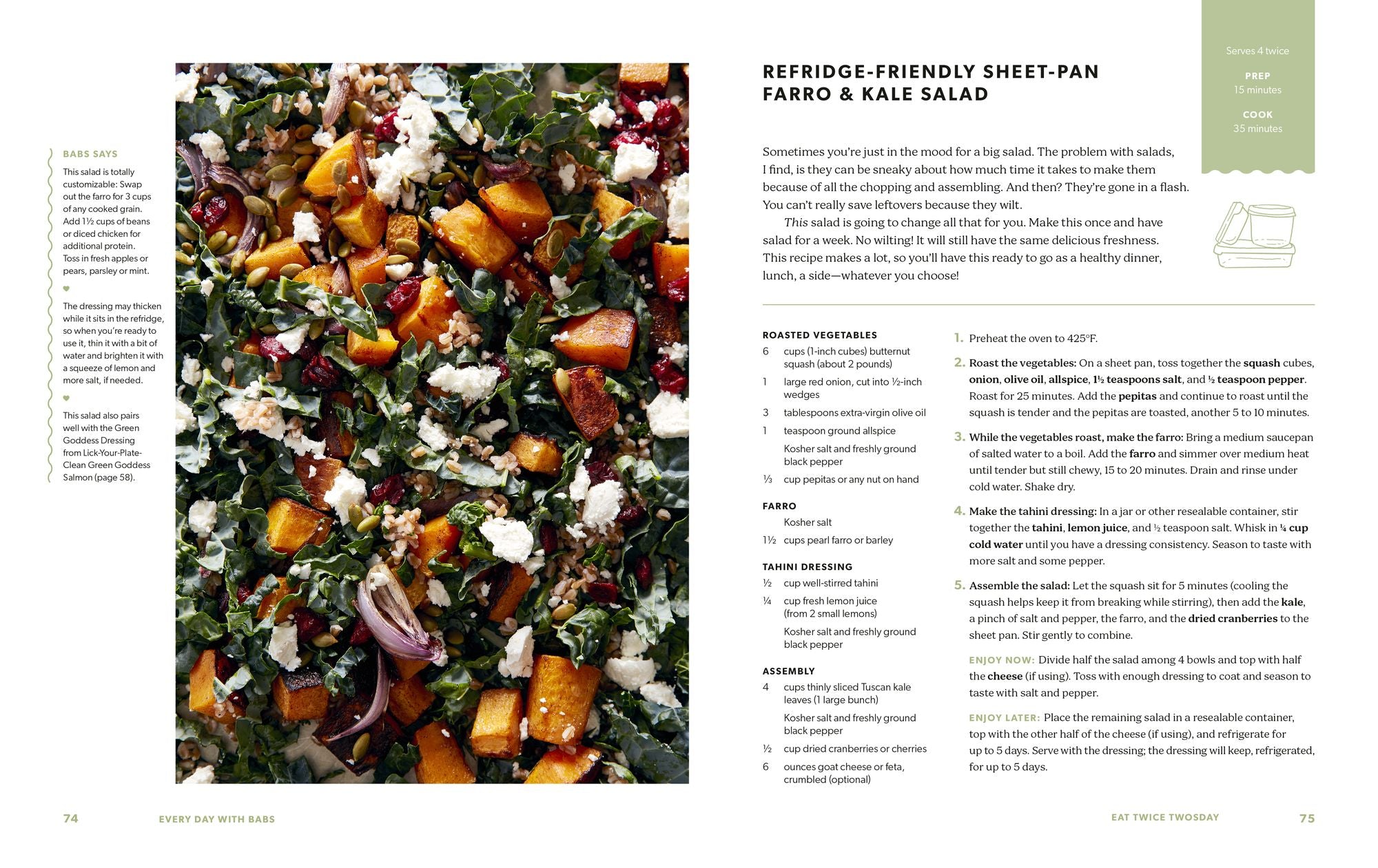 Every Day with Babs: 101 Family-Friendly Dinners for Every Day of the Week: A Cookbook