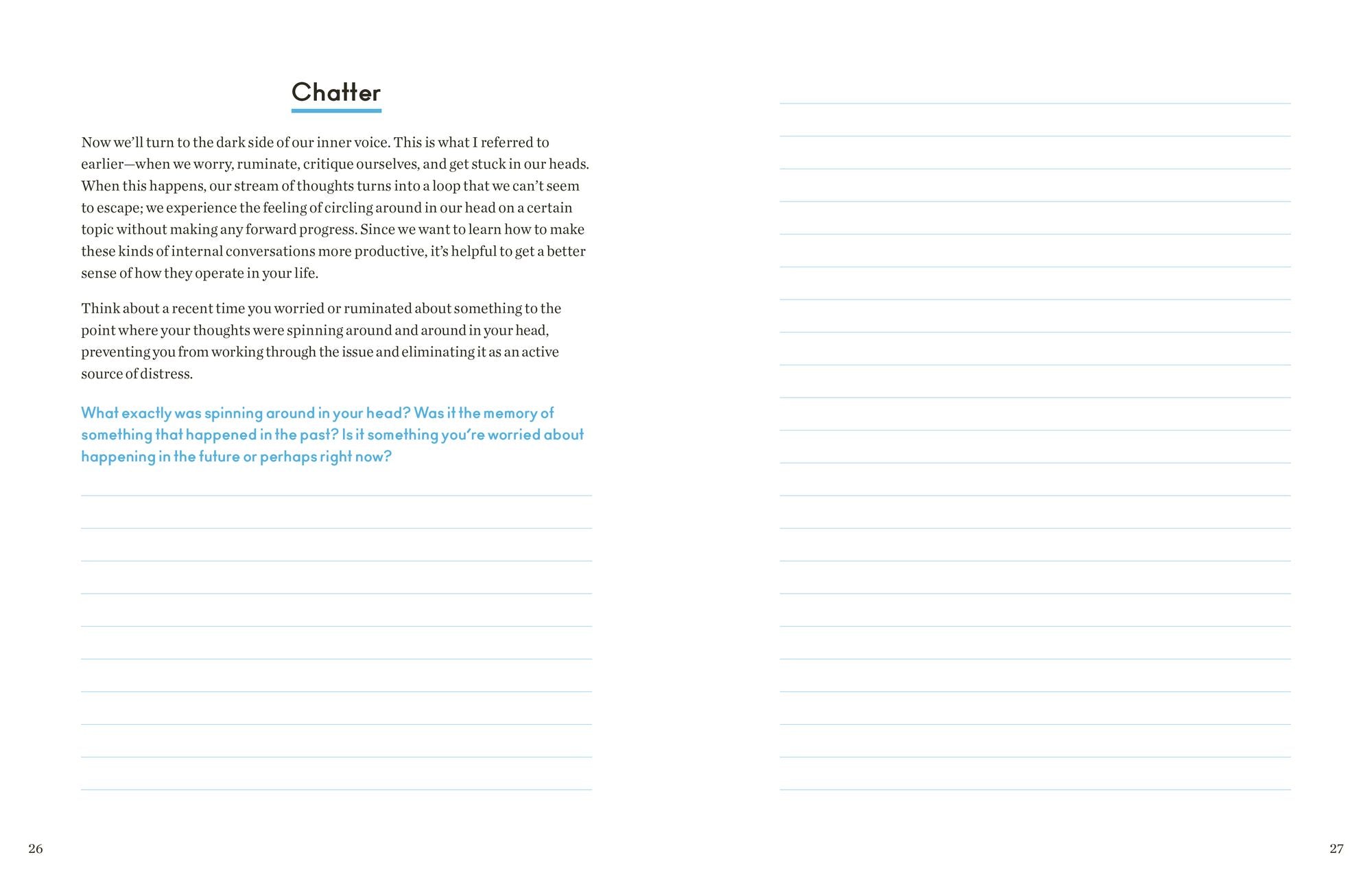 Chatter: The Workbook: How to Stop Overthinking and Harness the Voice in Your Head