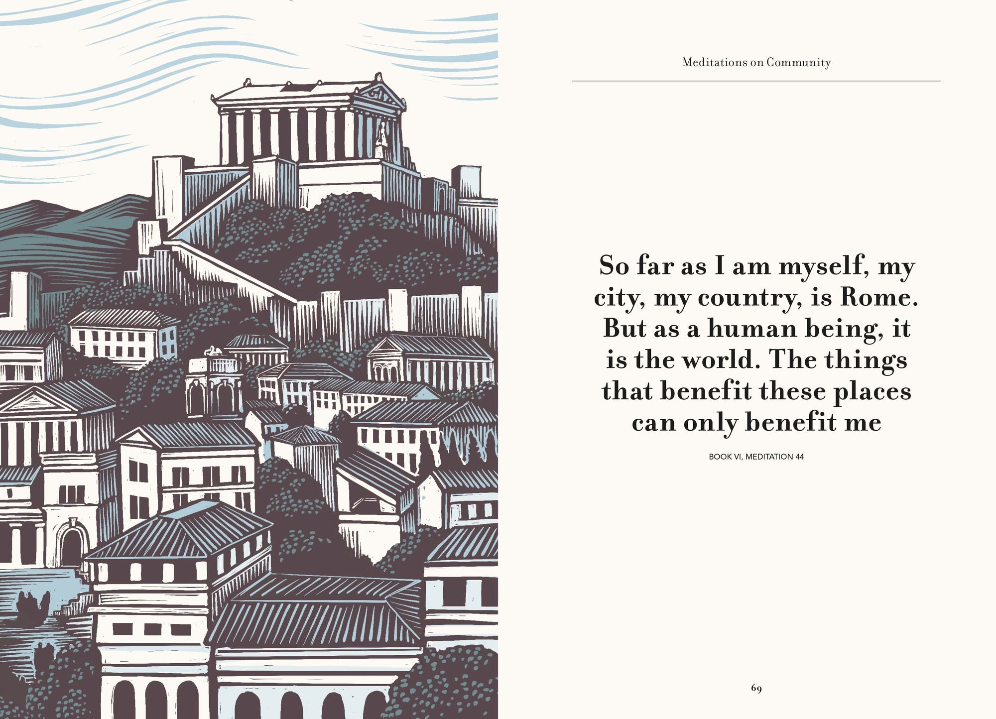 The Illustrated Meditations: Life Lessons from Marcus Aurelius