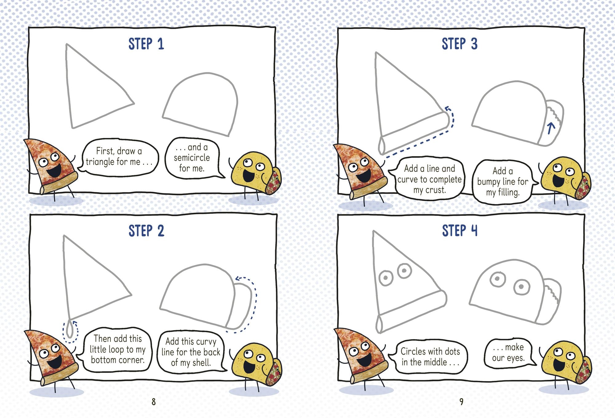 Pizza and Taco: Draw Your Own Comic!: Stickers Inside! [An Activity Book]