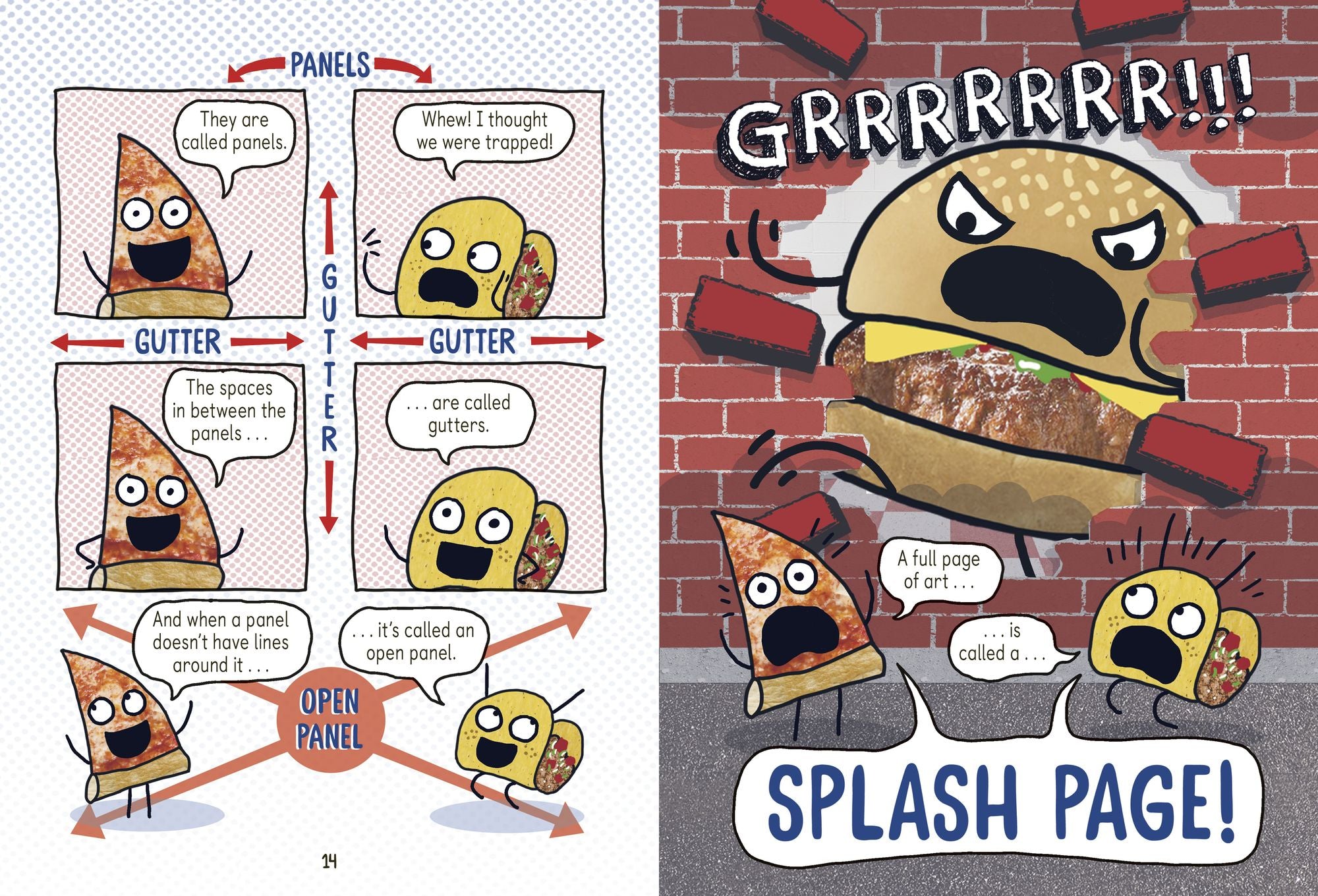 Pizza and Taco: Draw Your Own Comic!: Stickers Inside! [An Activity Book]