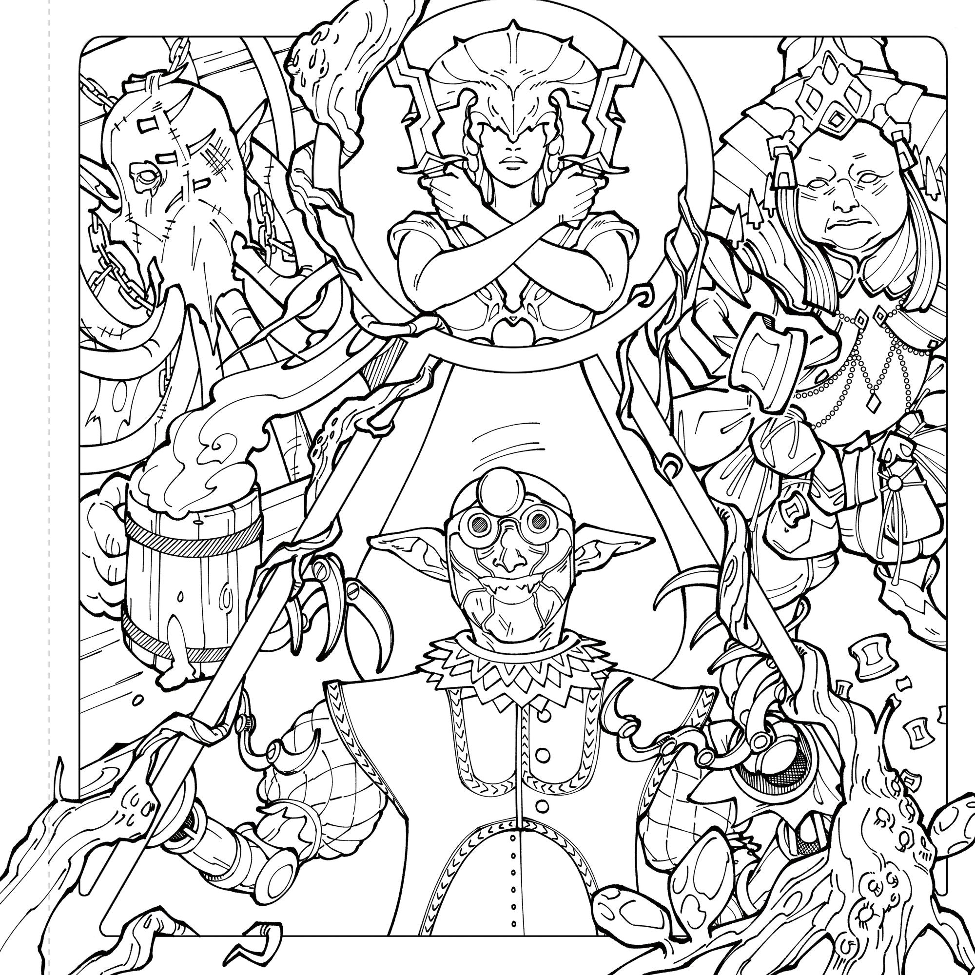 The Official Baldur's Gate 3 Coloring Book