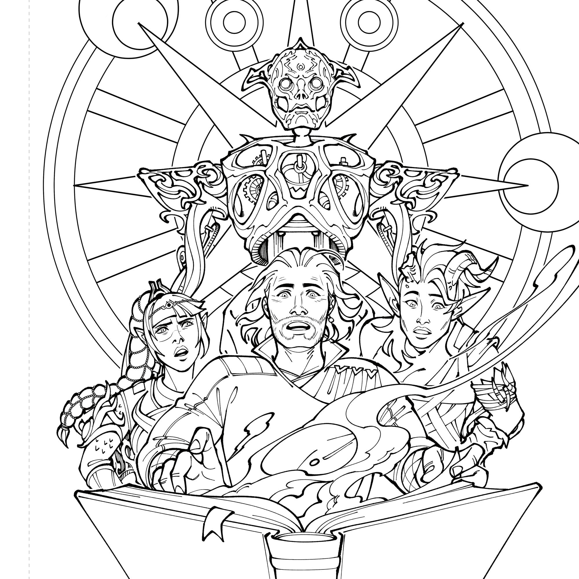 The Official Baldur's Gate 3 Coloring Book