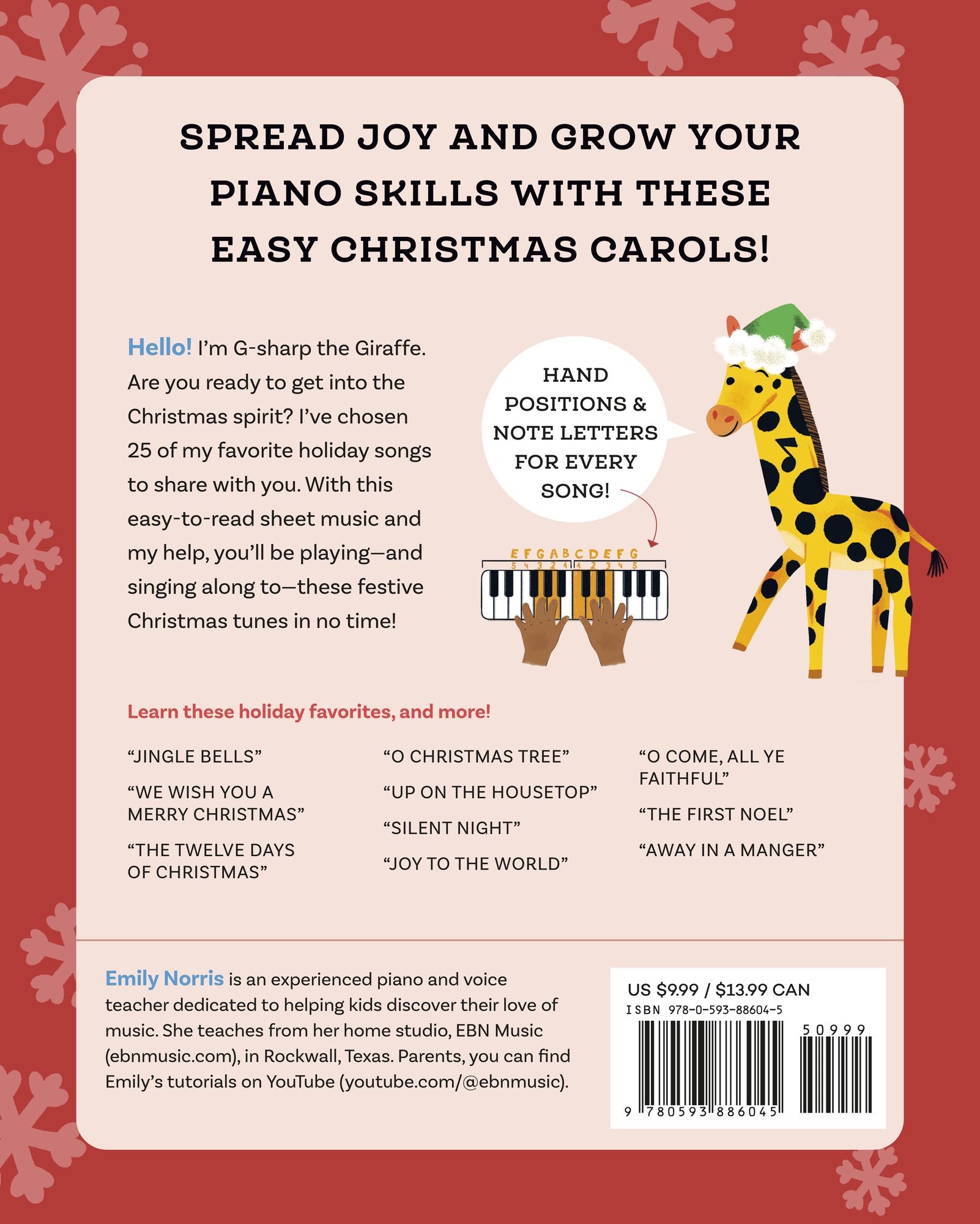 My First Christmas Piano Music: Easy-to-Play Holiday Songs for Kids