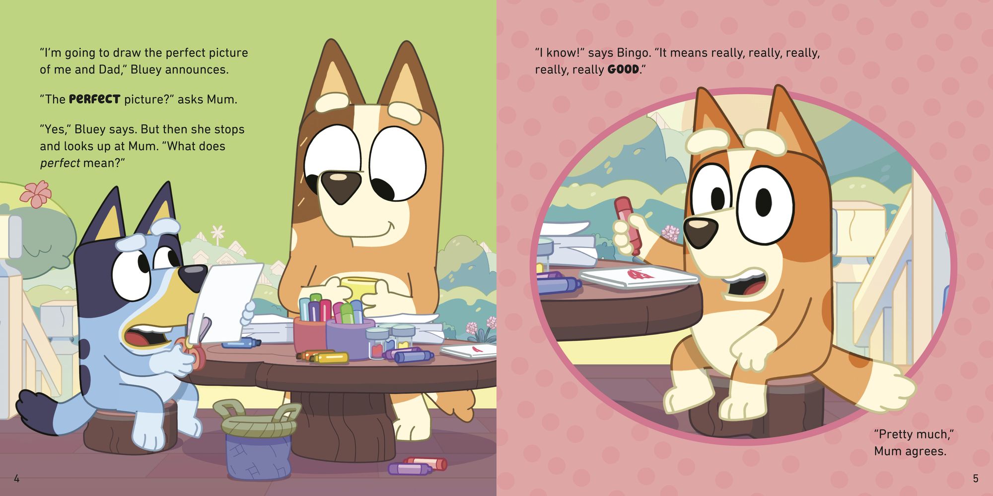 Bluey: Perfect: With a Wipe-Clean Card for Drawing