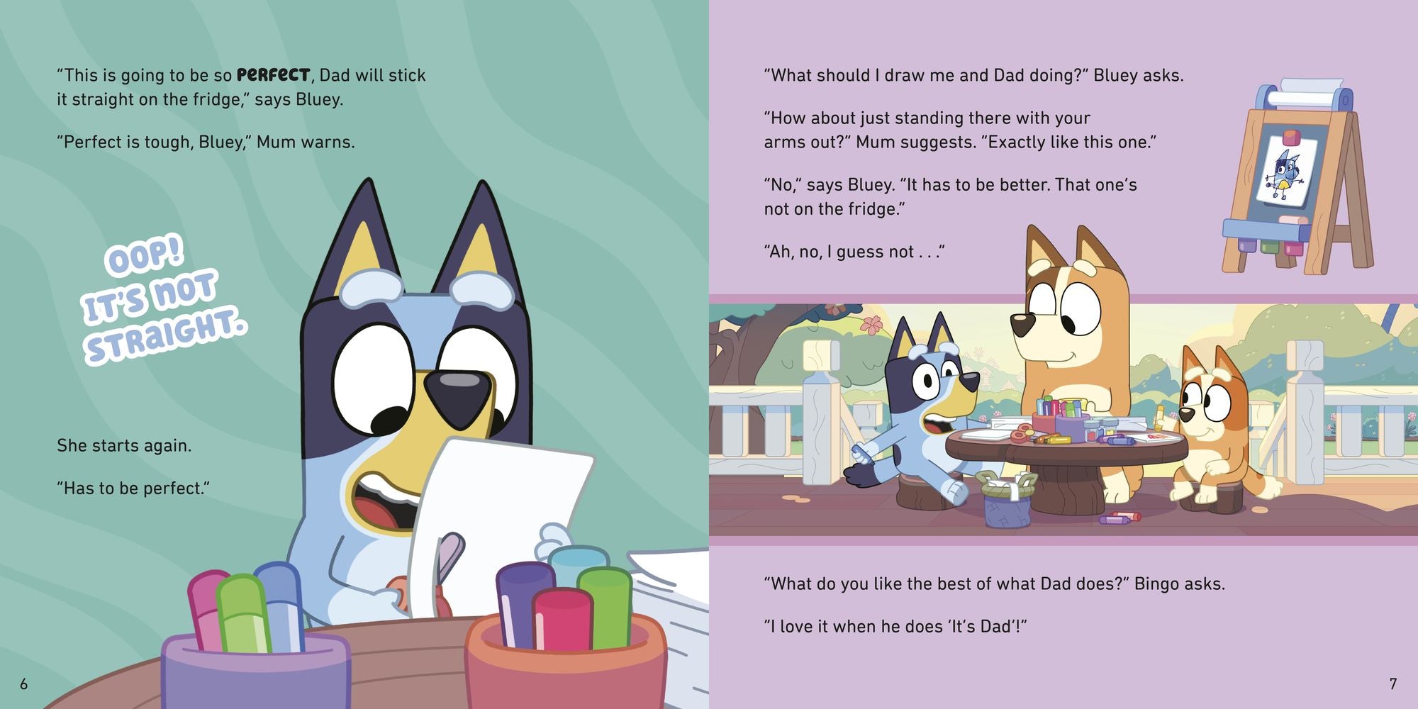 Bluey: Perfect: With a Wipe-Clean Card for Drawing