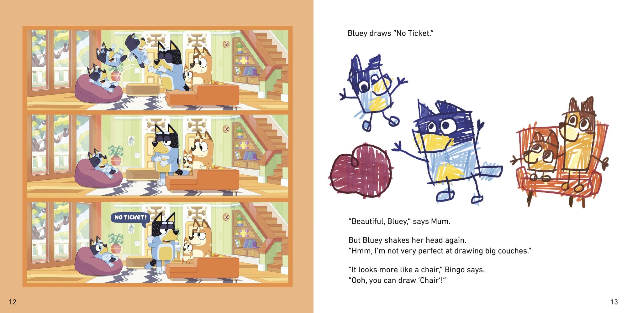 Bluey: Perfect: With a Wipe-Clean Card for Drawing