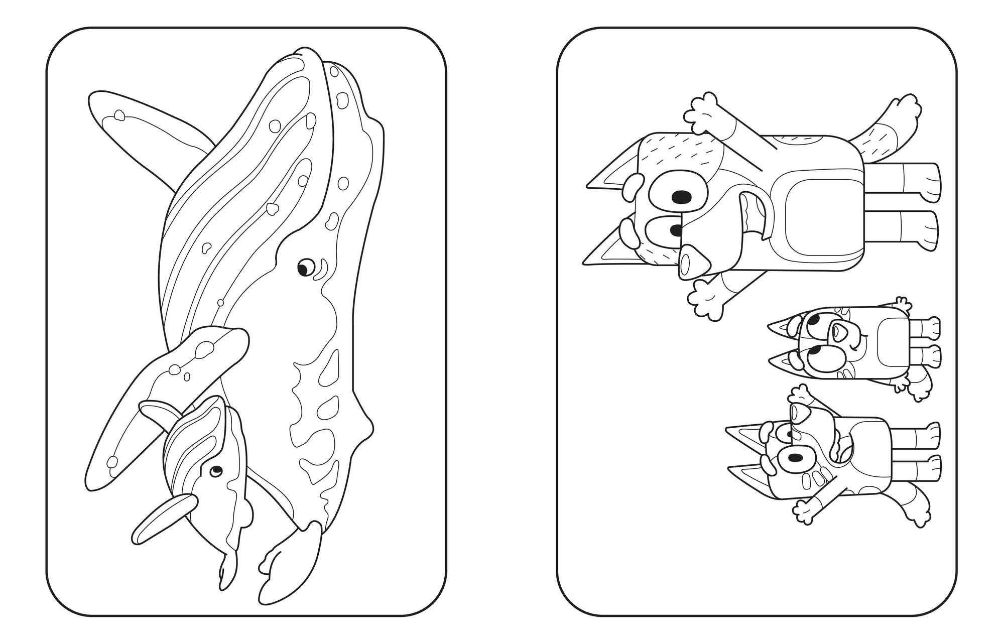Bluey: At the Beach: A Coloring Book