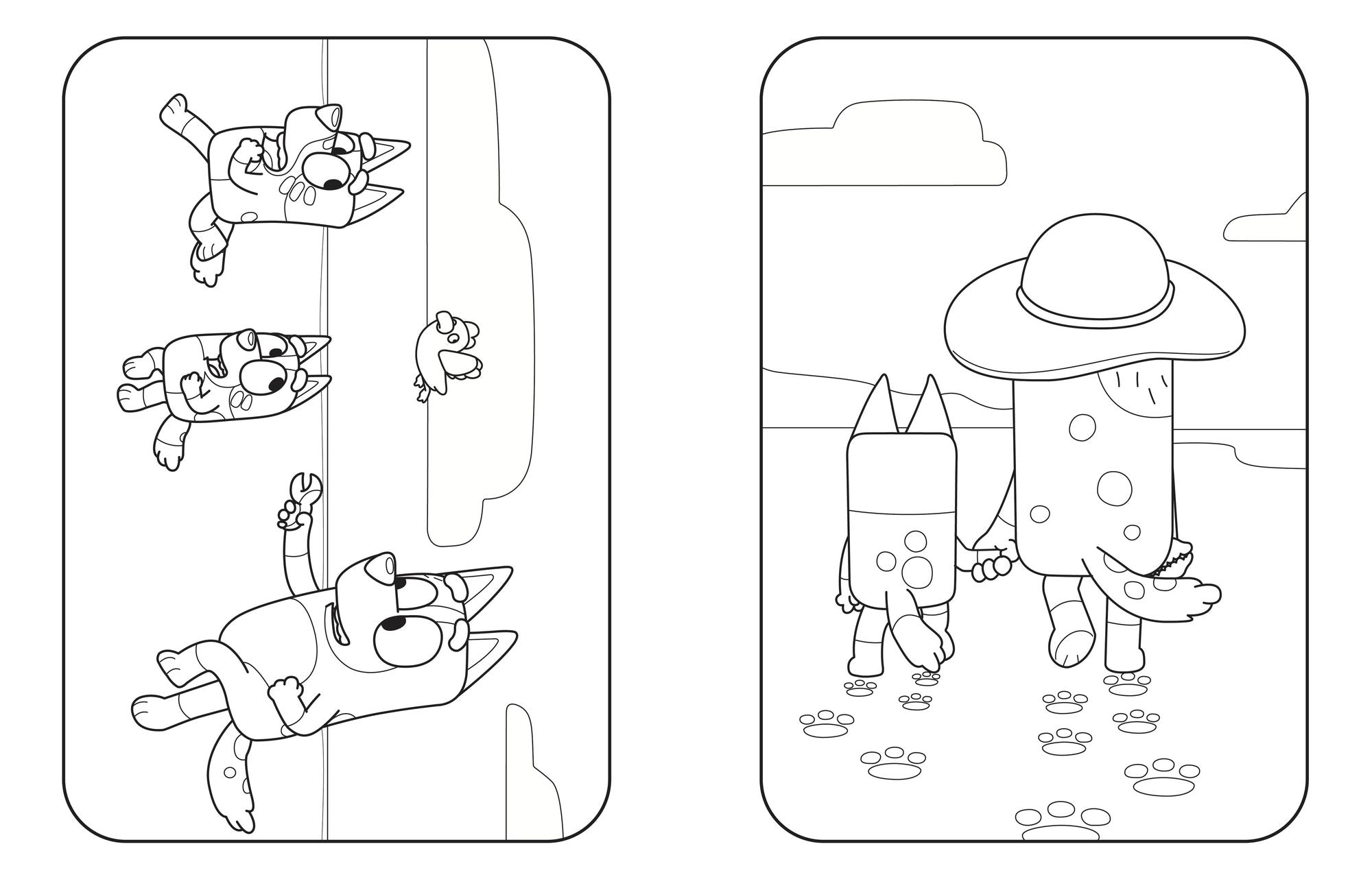 Bluey: At the Beach: A Coloring Book