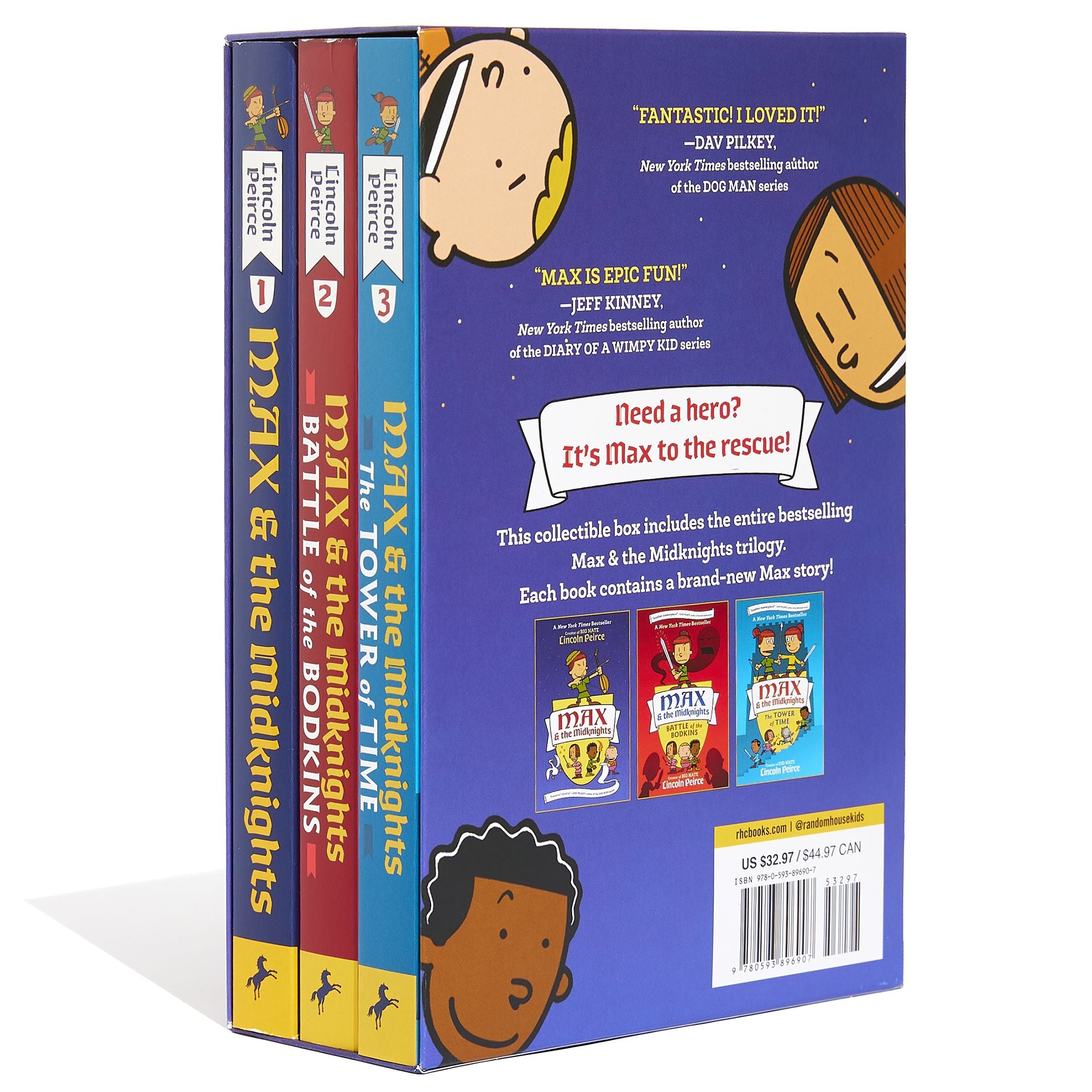 Max and the Midknights Paperback 3-Book Boxed Set: Max and the Midknights; Max and the Midknights: Battle of the Bodkins; Max and the Midknights: The Tower of Time