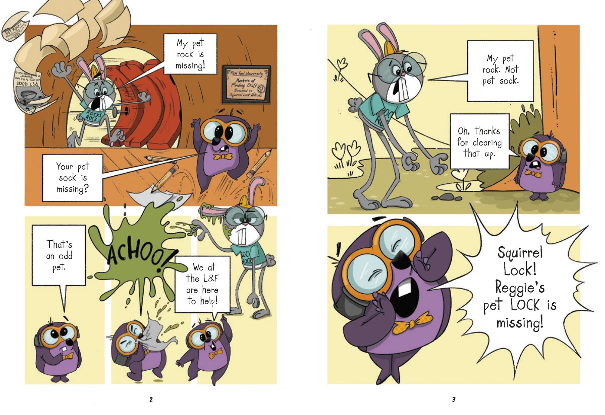 Squirrel Lock Holmes #1: The Pet Rock Mystery: (A Graphic Novel)