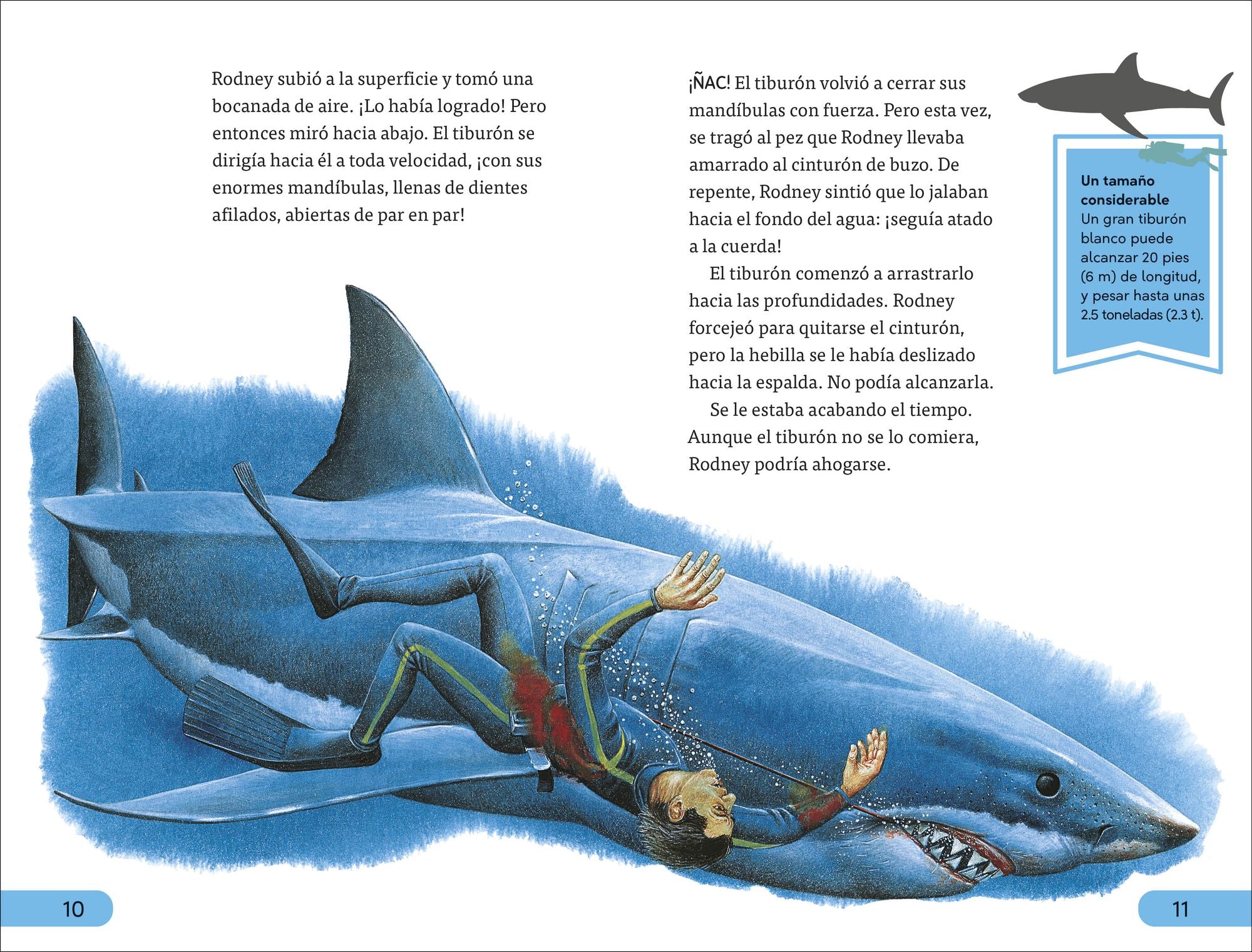 DK Super Readers Level 4 Spanish Translation Shark Attach - Ataques de tiburones