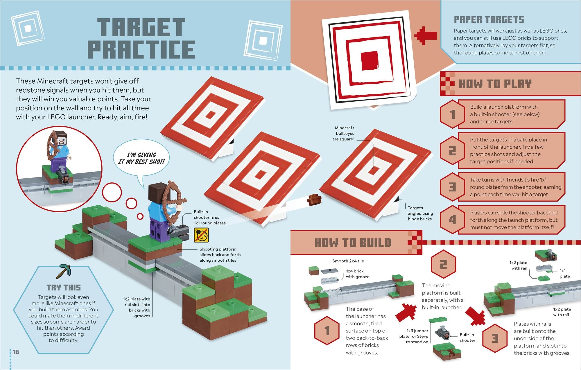 LEGO Minecraft Games Book (Library Edition): 50 Fun Ideas to Play with Your LEGO Collection! Without Bricks