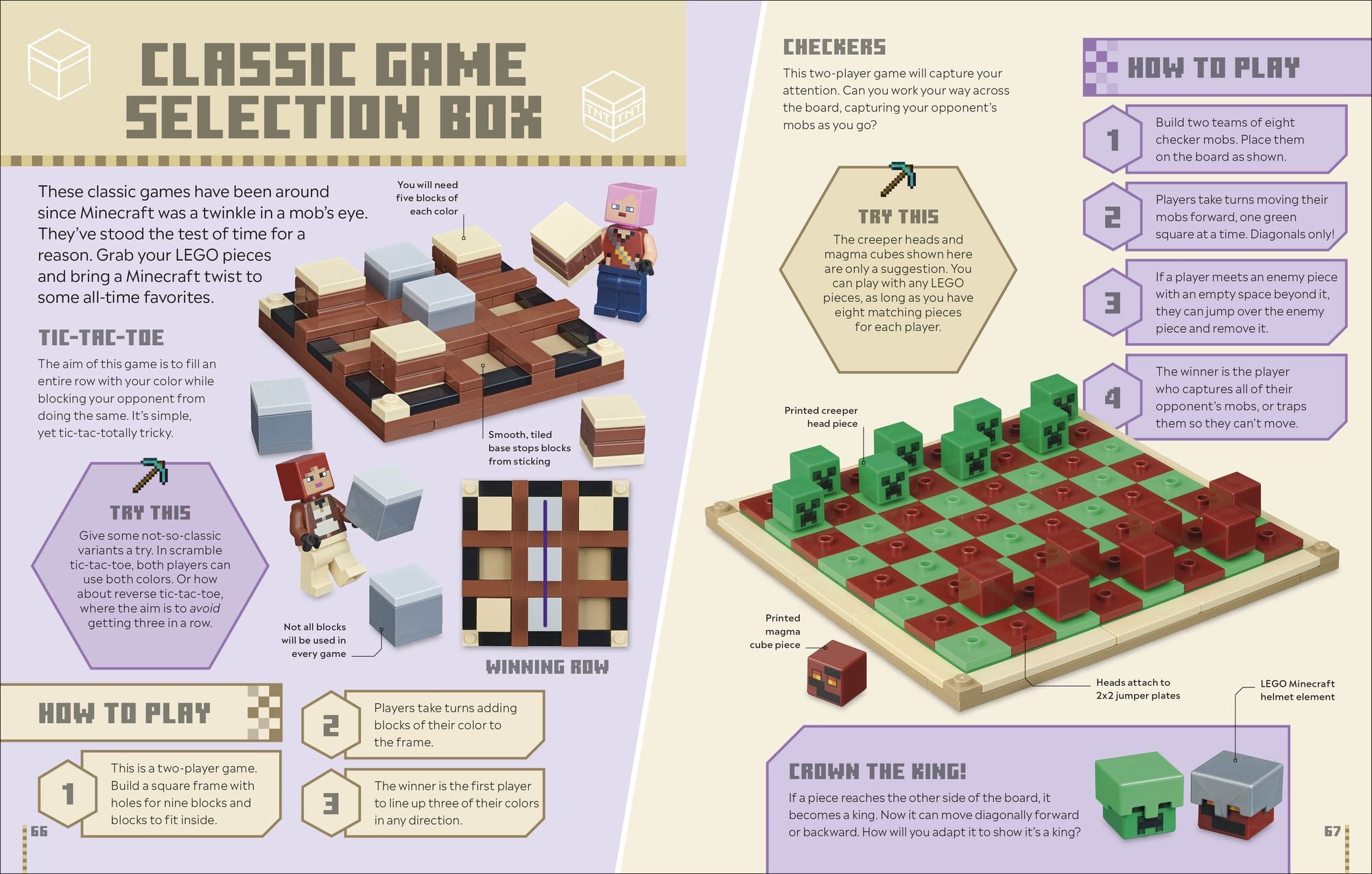 LEGO Minecraft Games Book (Library Edition): 50 Fun Ideas to Play with Your LEGO Collection! Without Bricks