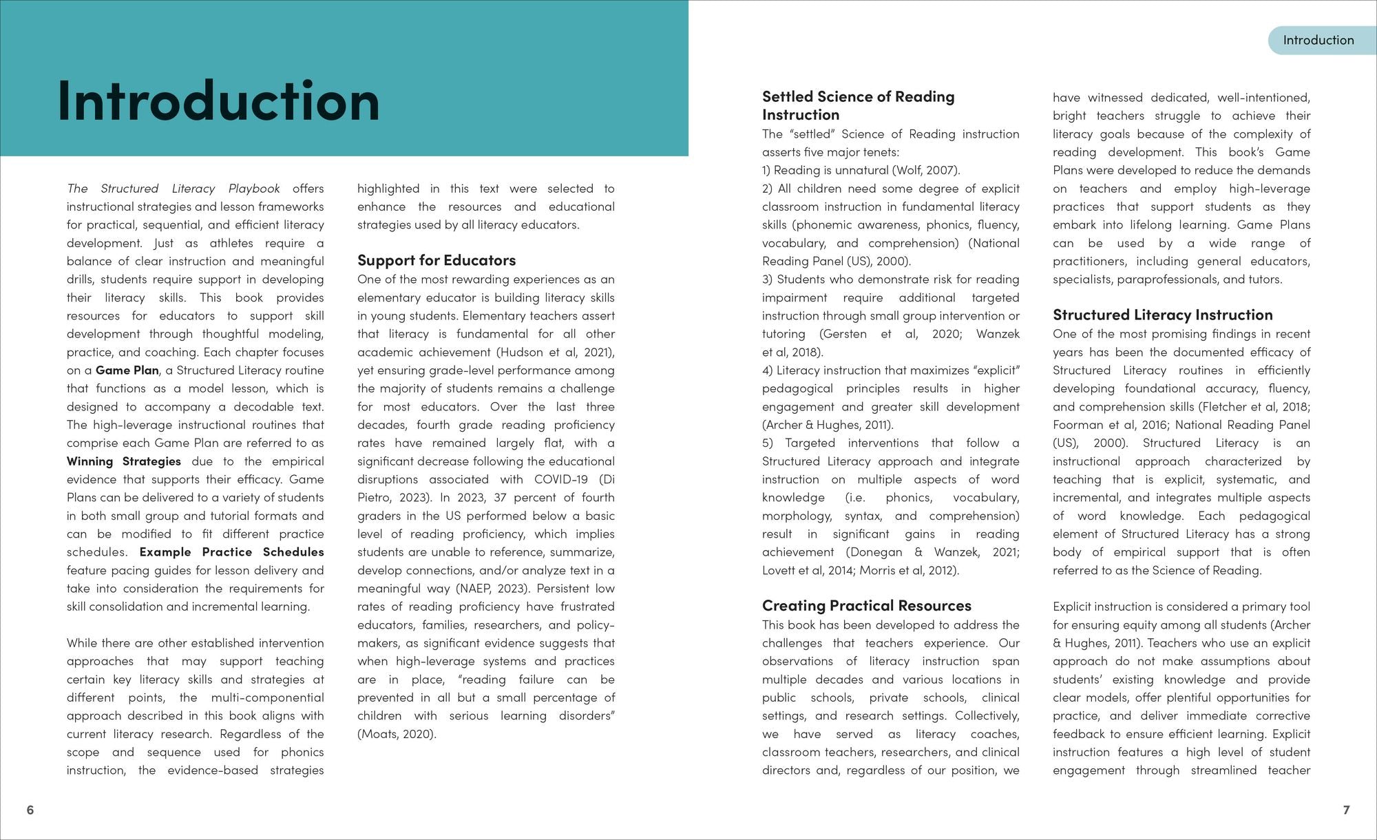 The Structured Literacy Playbook: Preplanned Lessons for Building Phonics and Fluency Skills