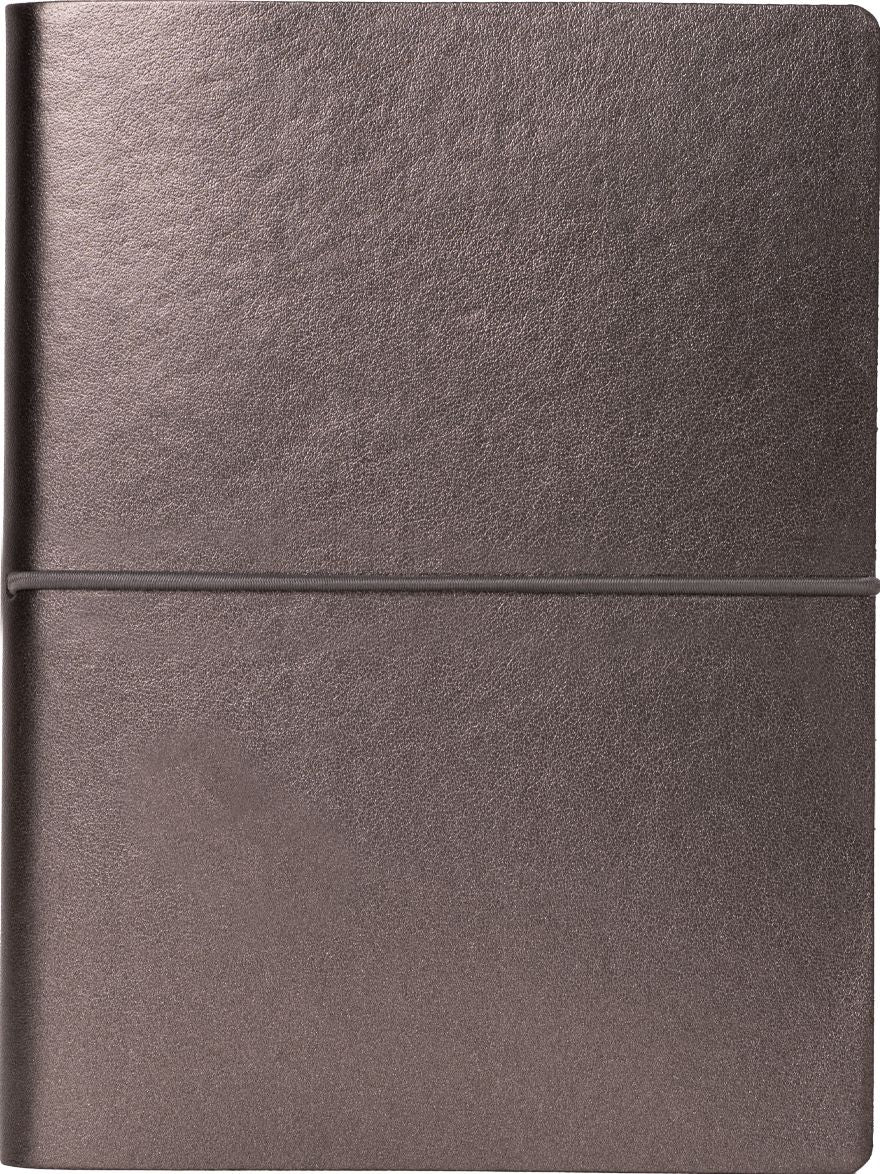 Smooth Black Leather Journal w/ Snap