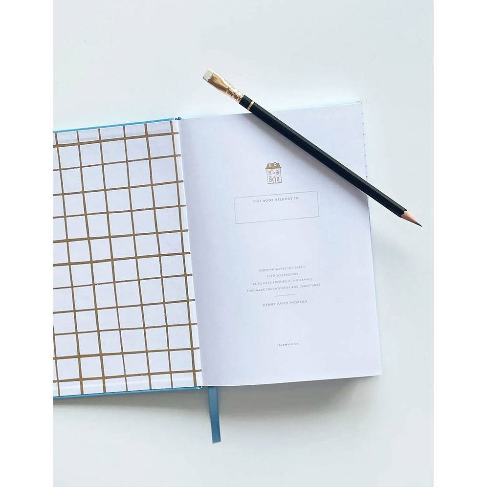 Houses Blue Address Book