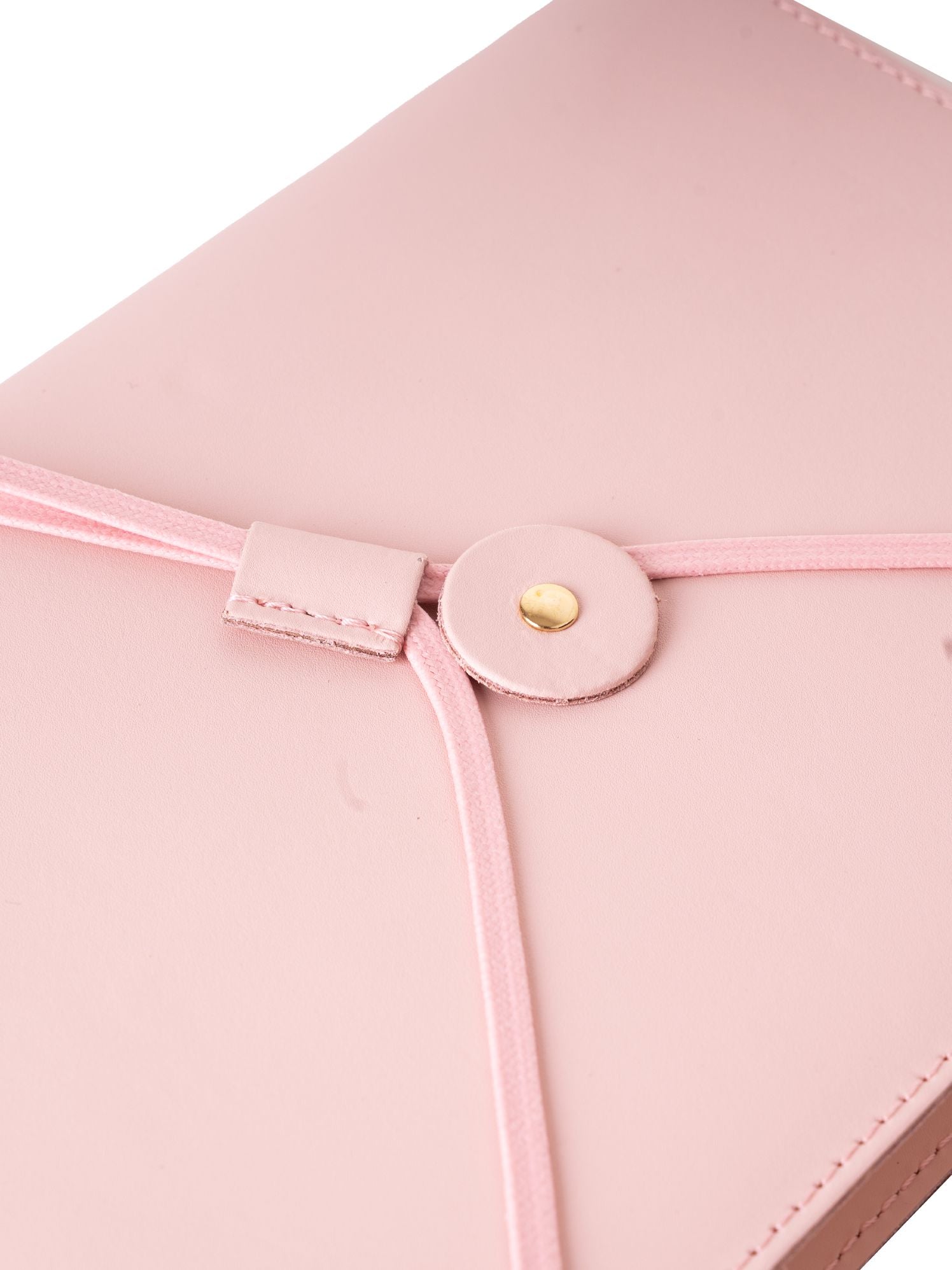 Dusty Rose Refillable Leather Journal Cord Closure