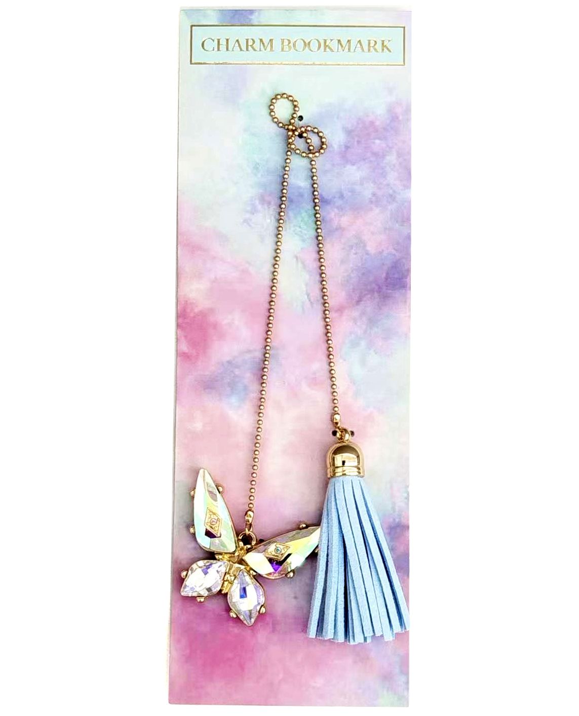 Charm Bookmark with Chain -Butterfly