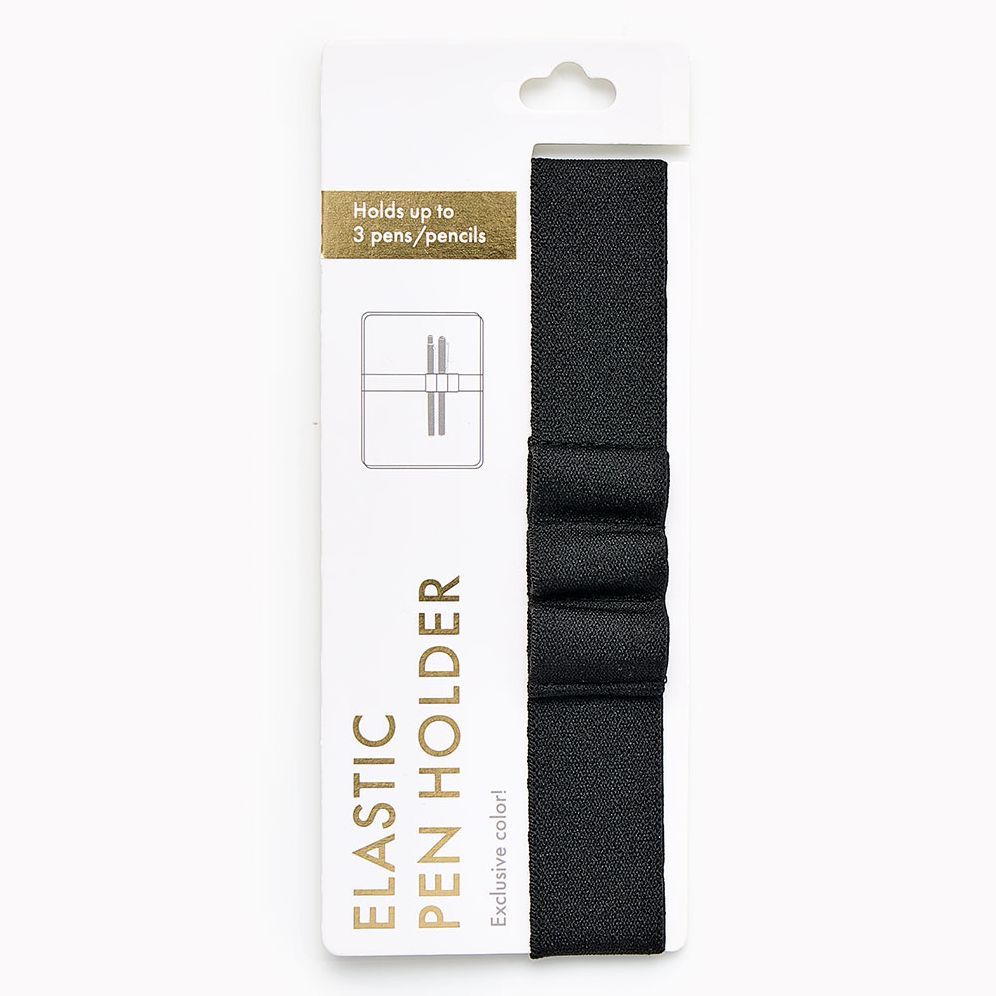 Black Elastic Pen Holder