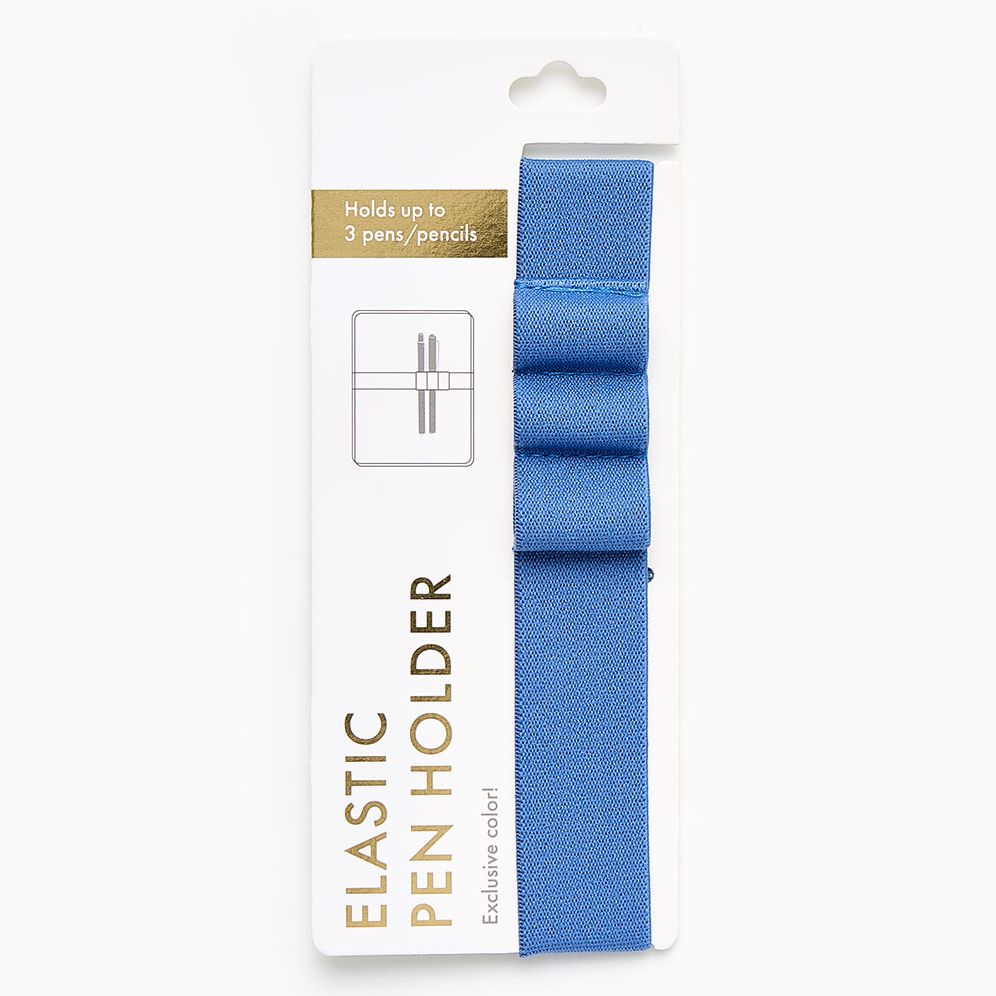 Blue Elastic Pen Holder