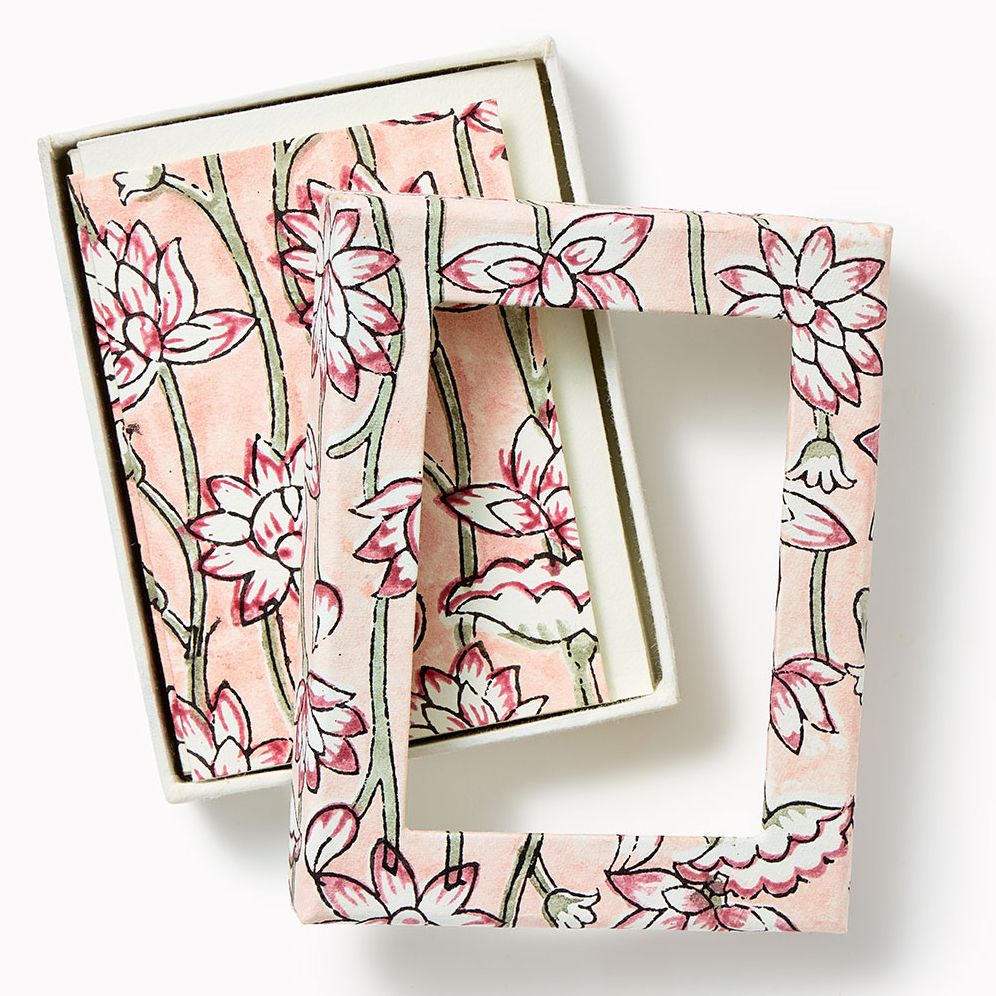 Lotus Pink Earth Notecard Box Pk 6