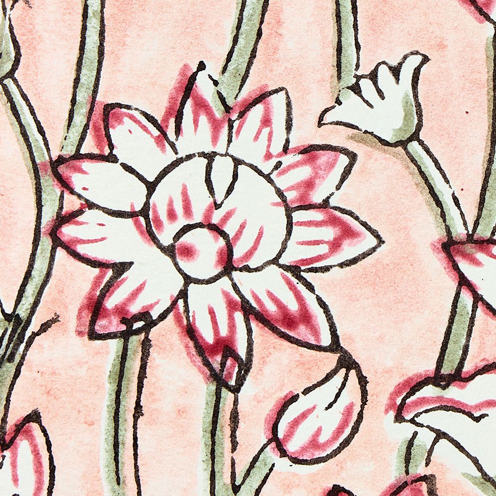 Lotus Pink Earth Notecard Box Pk 6