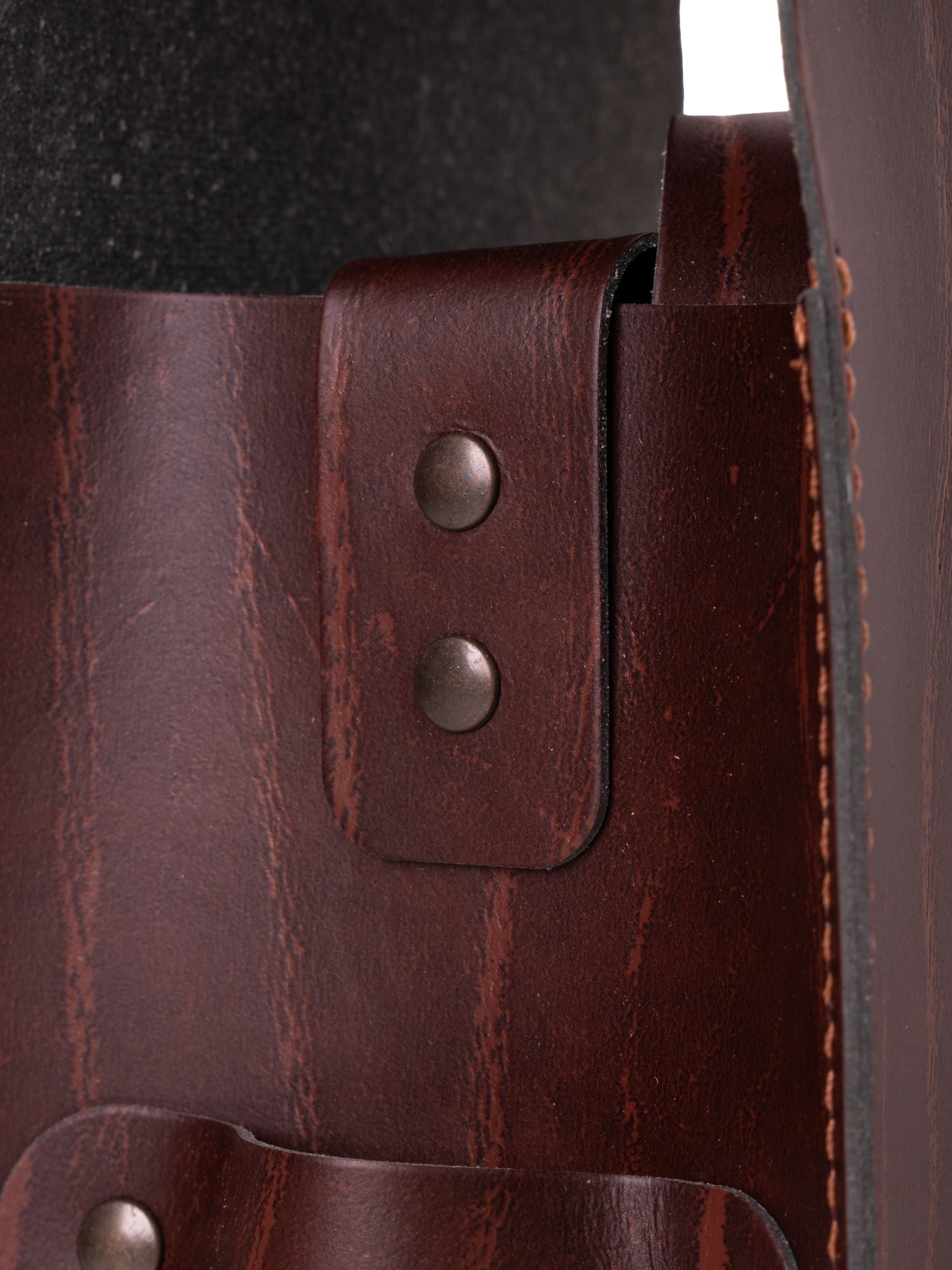 Recycled Leather Wine Bottle Holder