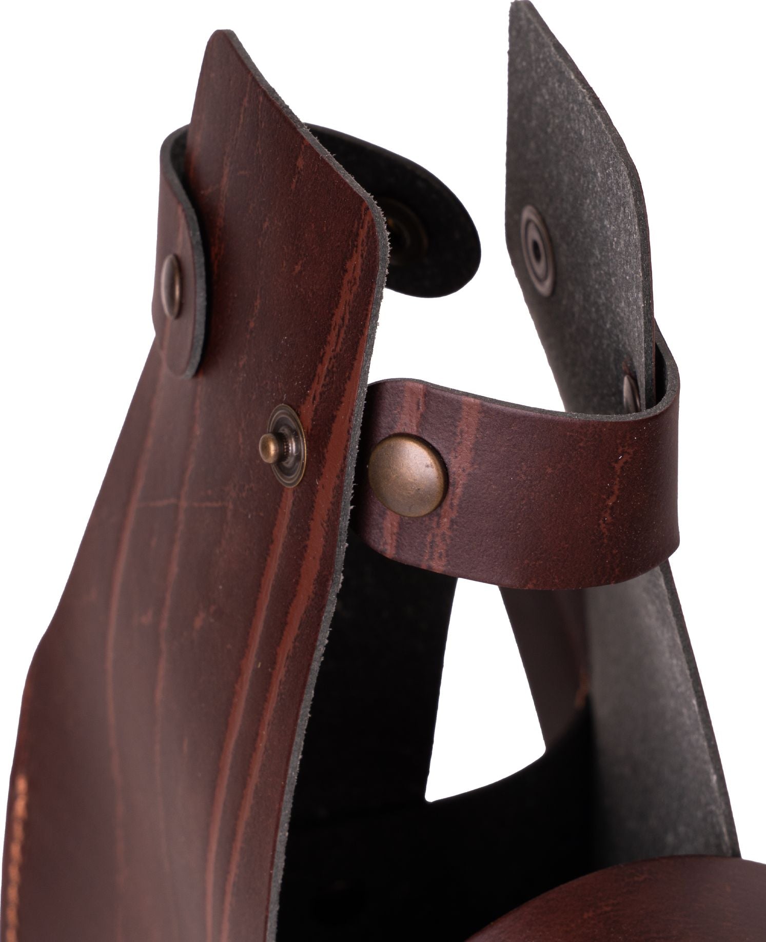Recycled Leather Wine Bottle Holder