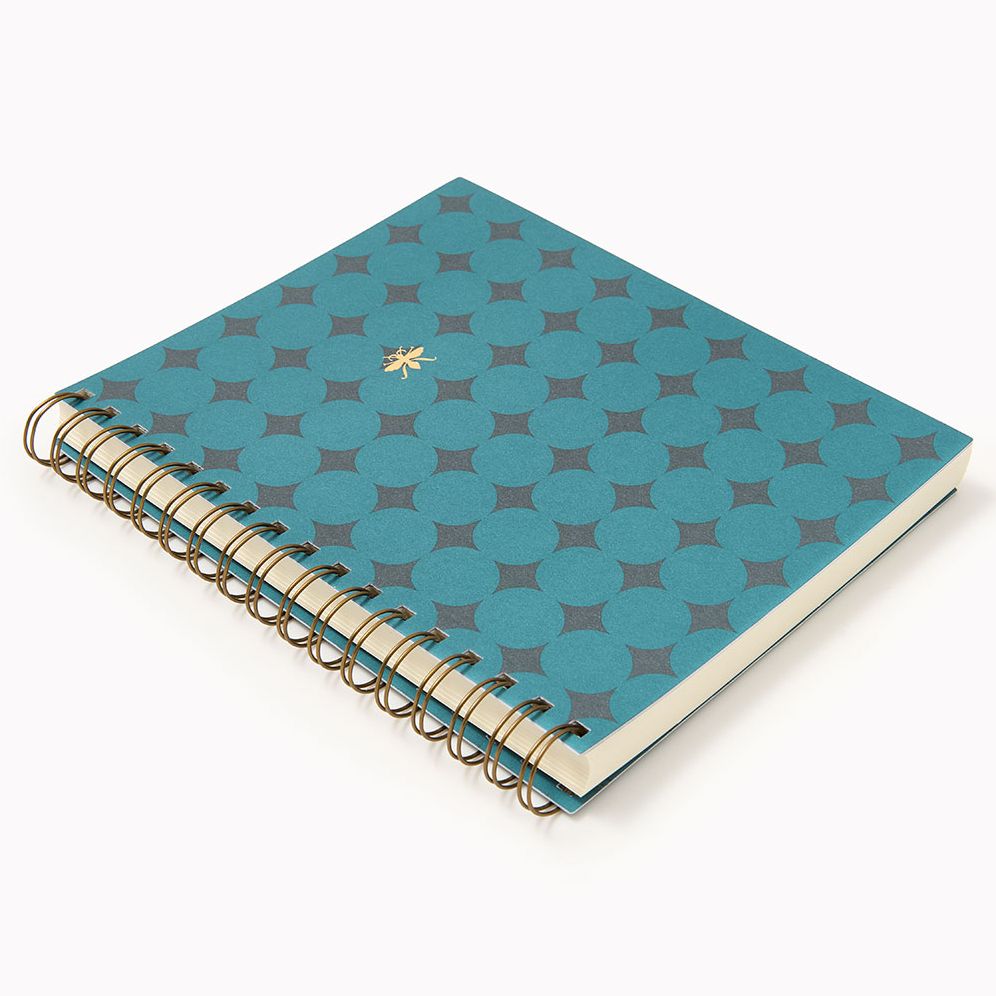 Teal Diamond Paper Wasp Daily Planner