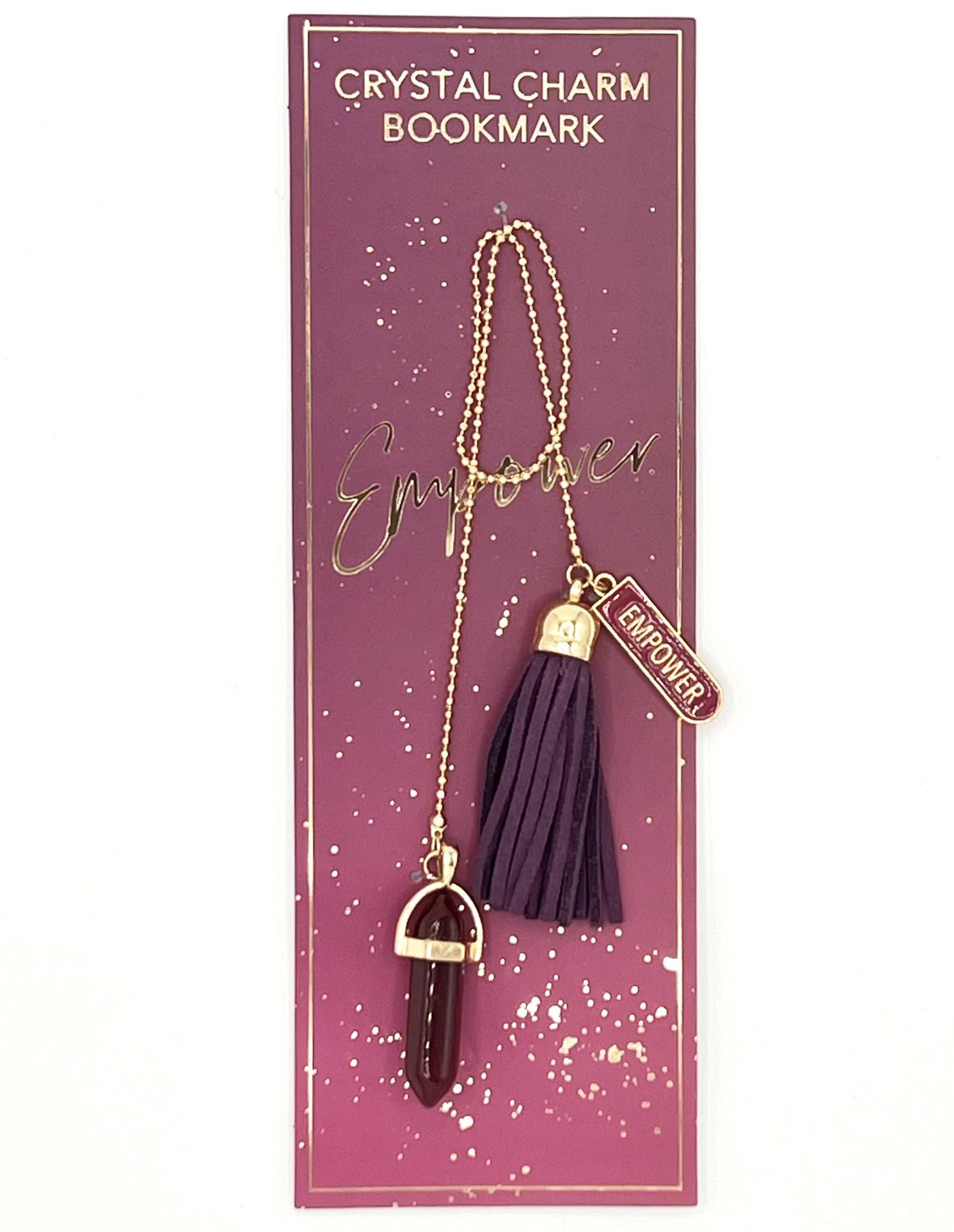 Crystal Charm Bookmark Empower