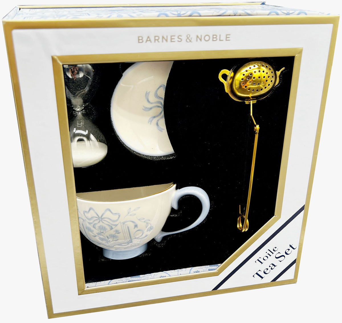 Toile Tea Set for One