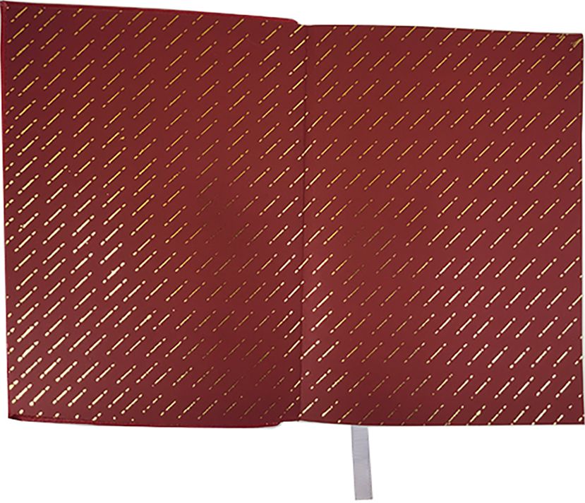 Red Dahlia Woven Leather Journal