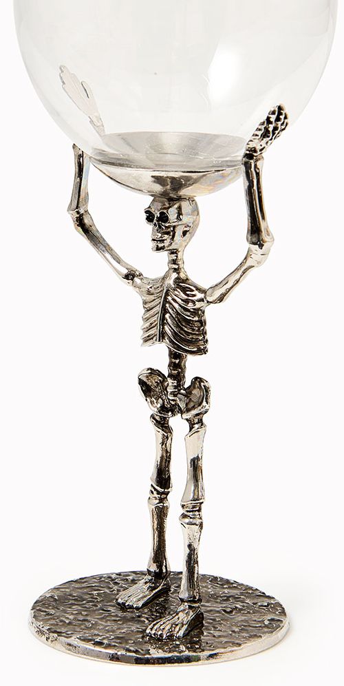 Skeleton Wine Glass
