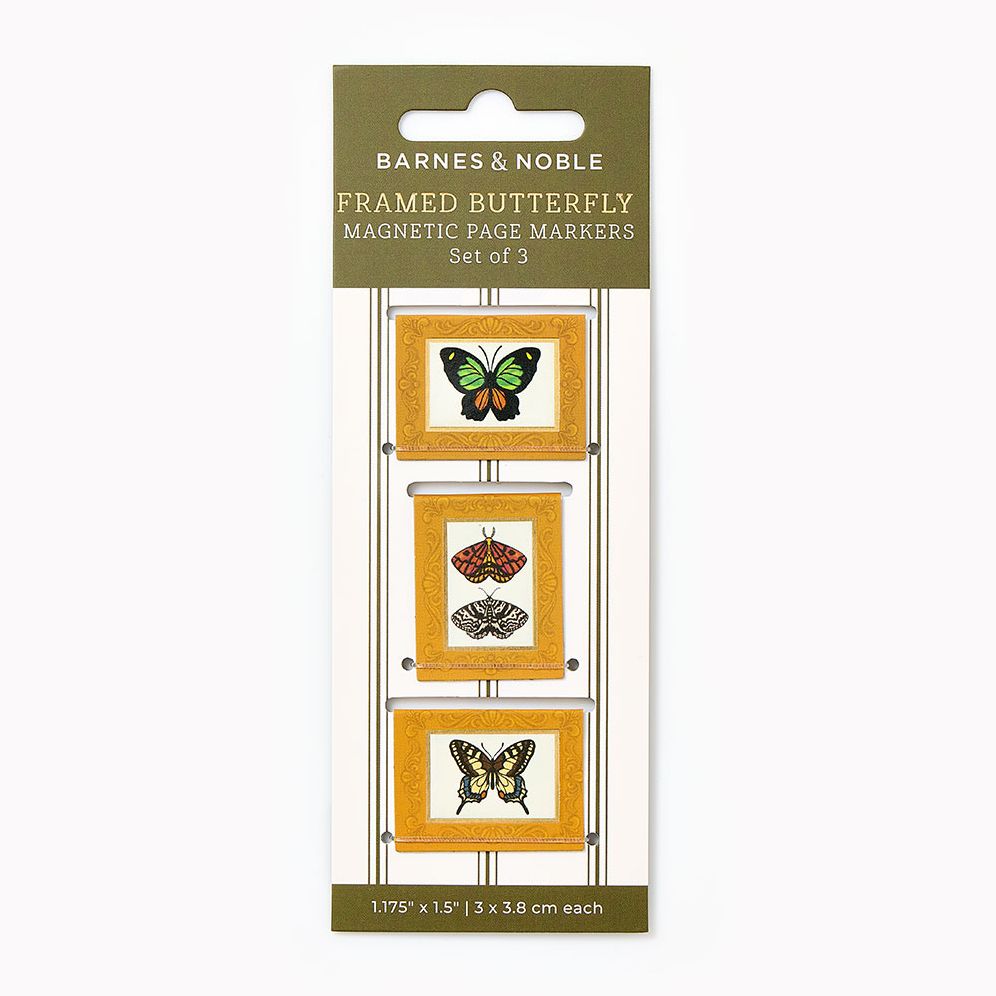 Magnetic Framed Butterfly Page Markers S/3