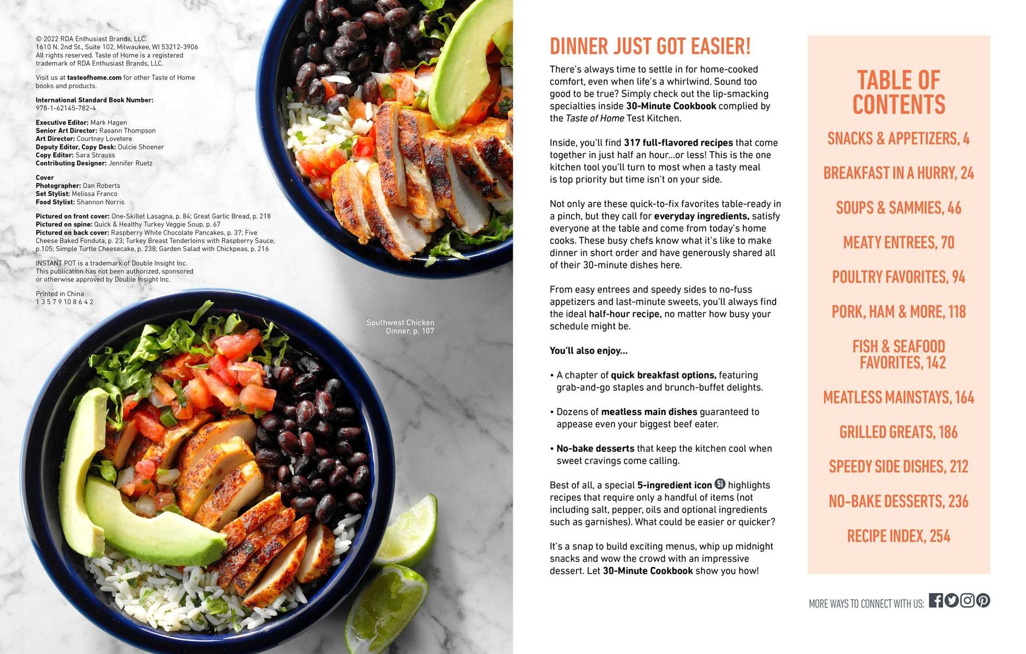 Taste of Home 30 Minute Cookbook