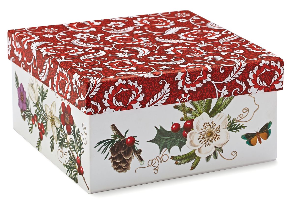 Memento Porcelain Trinket Box with Gold Trim, 4" Diameter