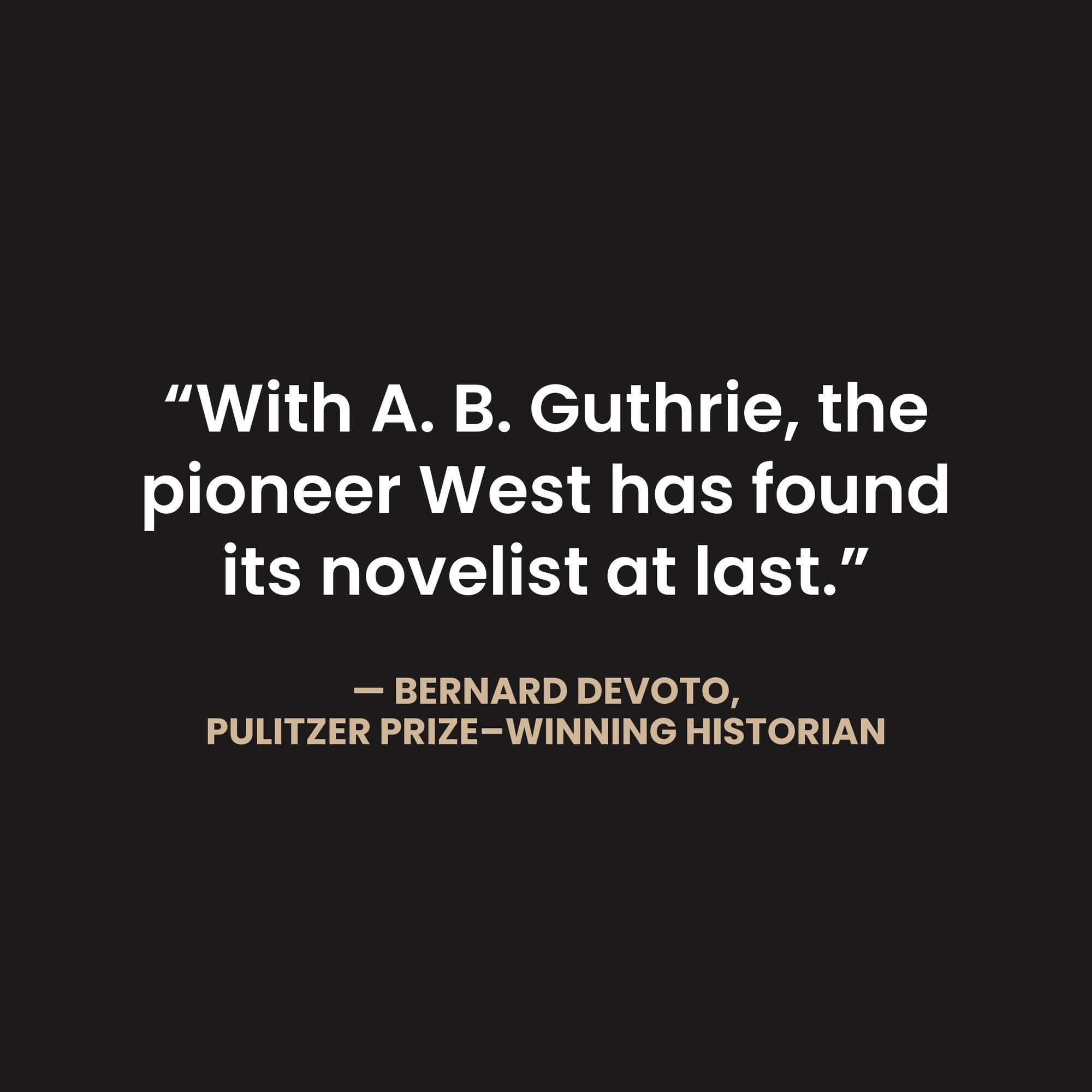 The Way West (Pulitzer Prize Winner)
