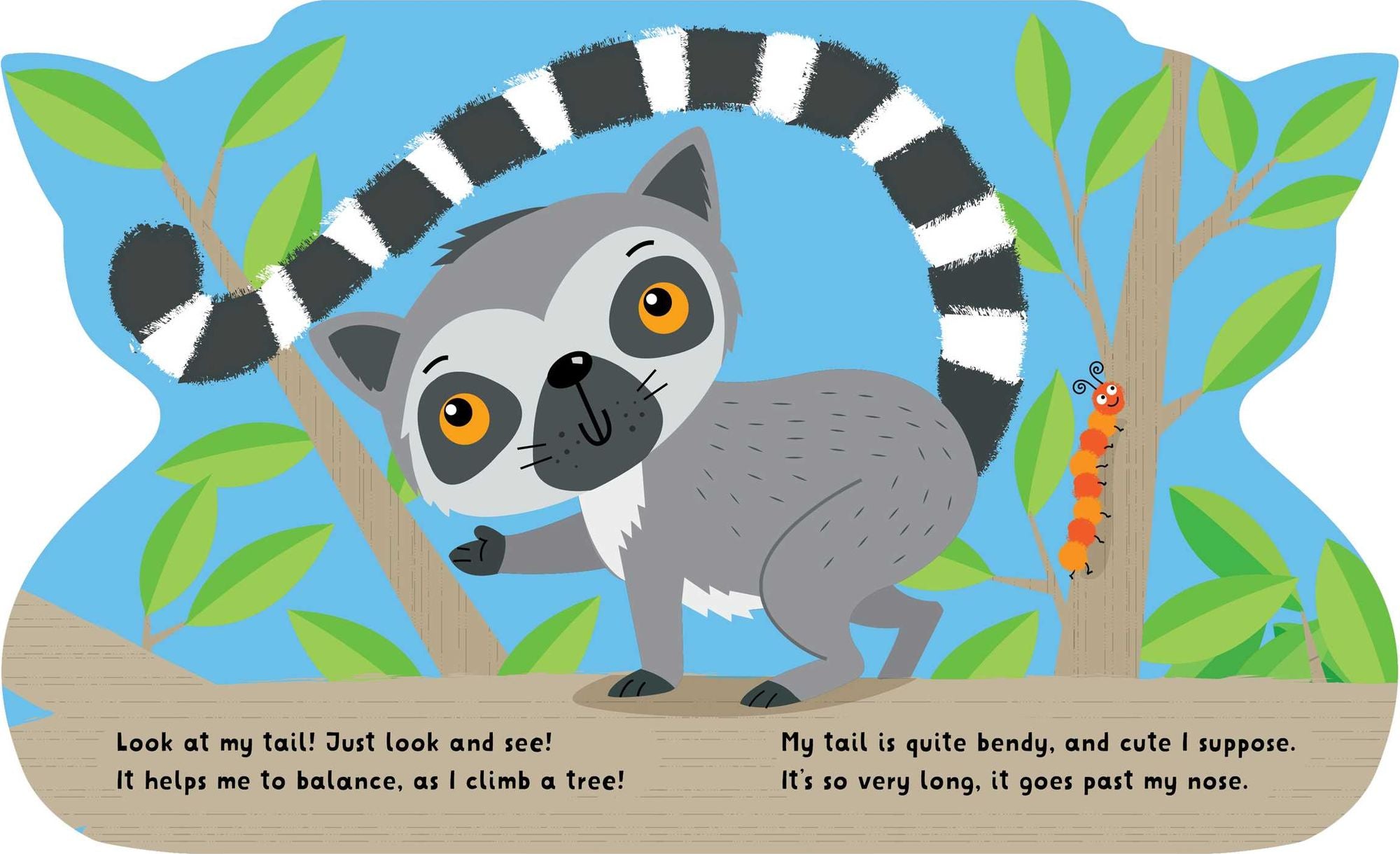Little Tails: I'm Sid the Lemur: Board Book with Plush Tail