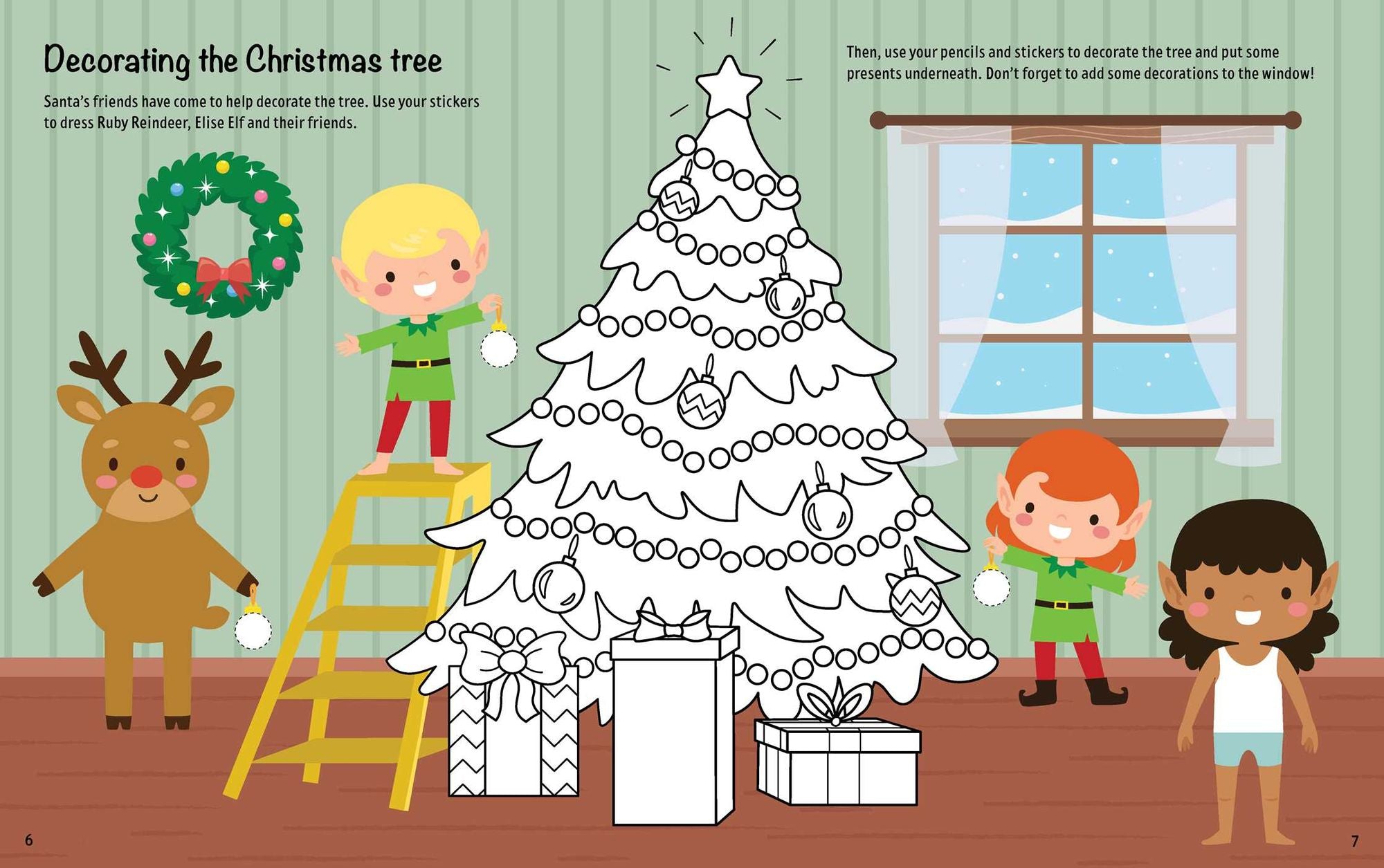 Santa & Friends: Dress-Up Sticker Book: Activity Book