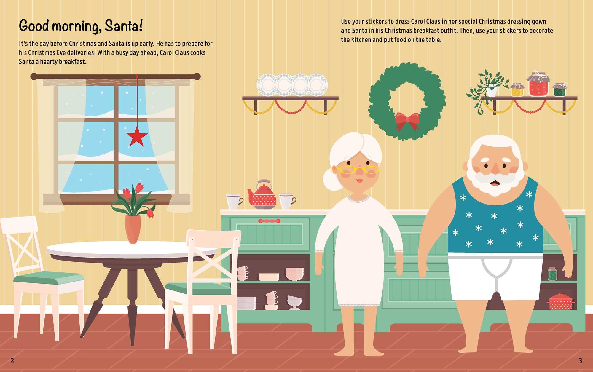 Santa & Friends: Dress-Up Sticker Book: Activity Book