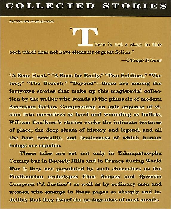 Collected Stories of William Faulkner (National Book Award Winner)