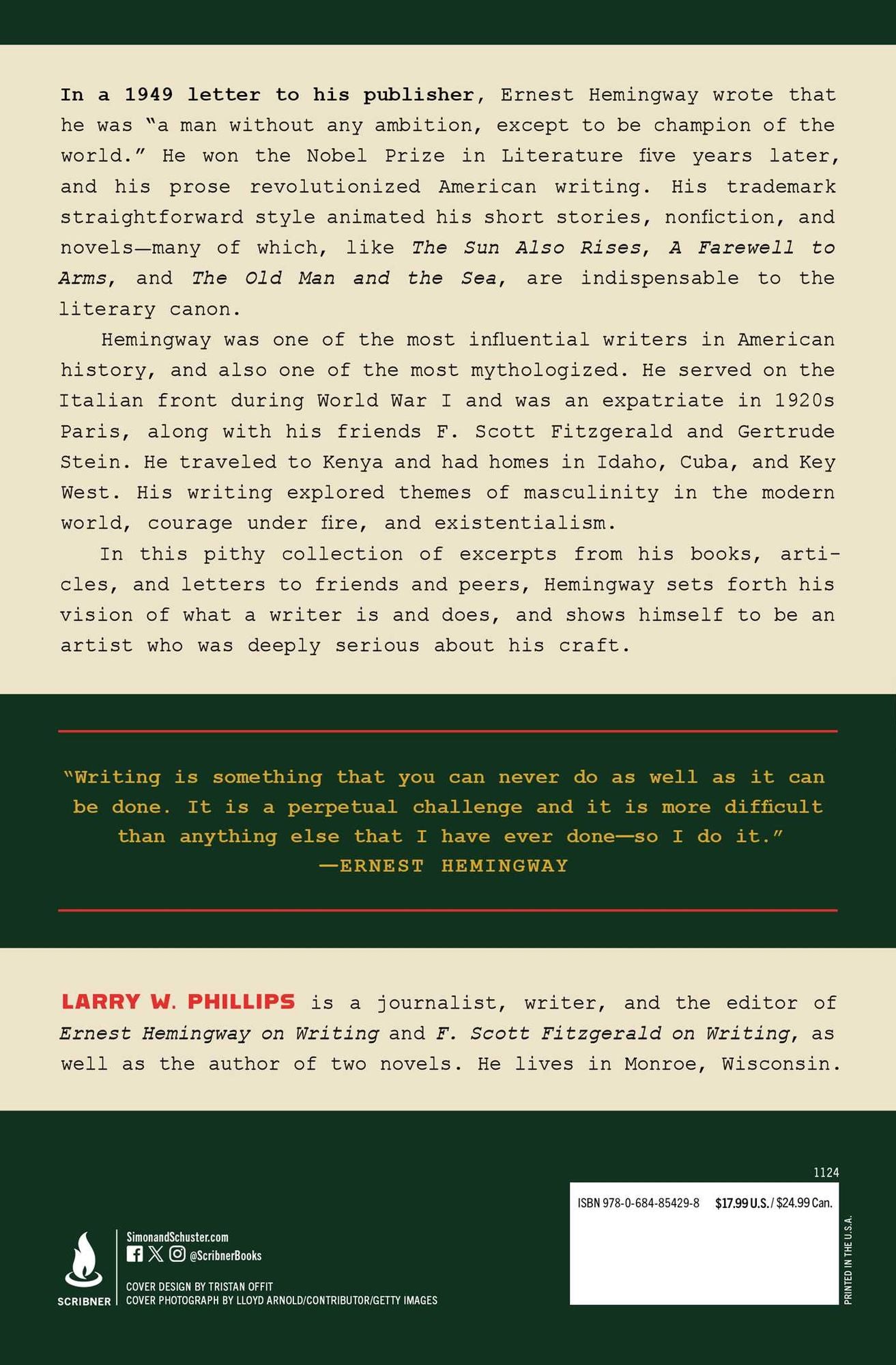 Ernest Hemingway on Writing