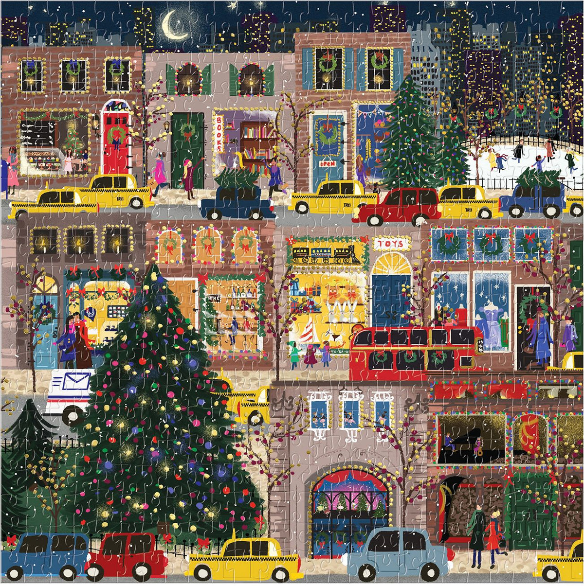 Winter Lights Foil Puzzle 500 Piece Puzzle