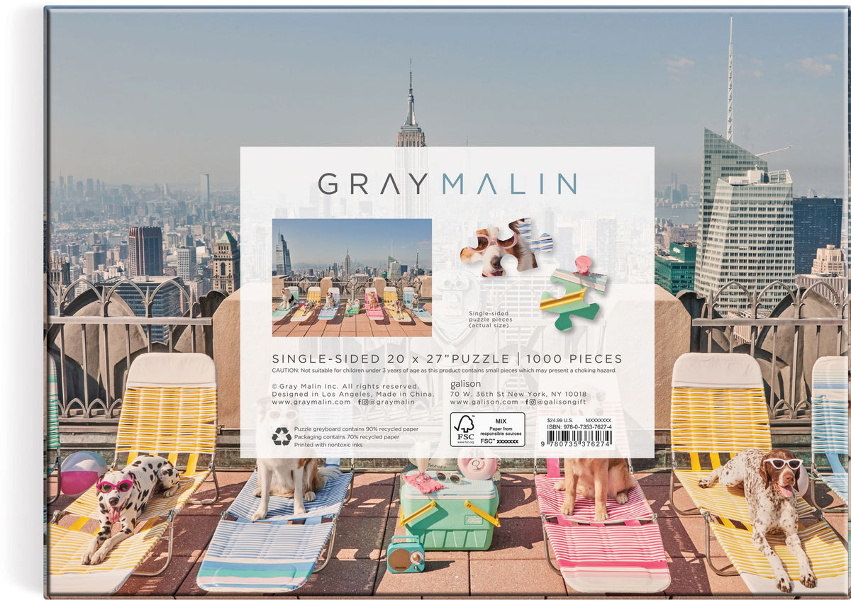 Gray Malin The Dogs of New York City 1000 Piece Puzzle