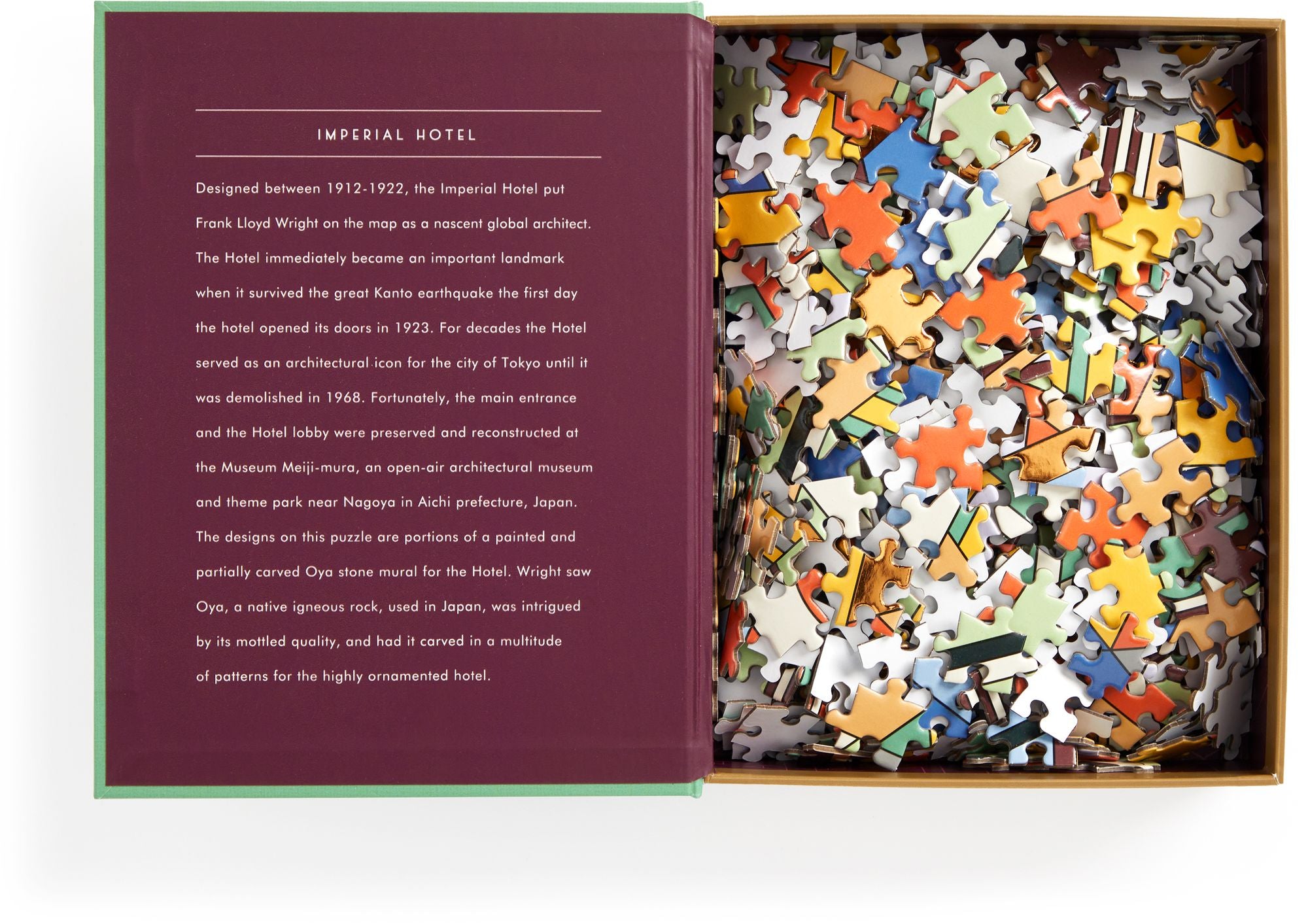 Frank Lloyd Wright Imperial Hotel 500 Piece Book Puzzle